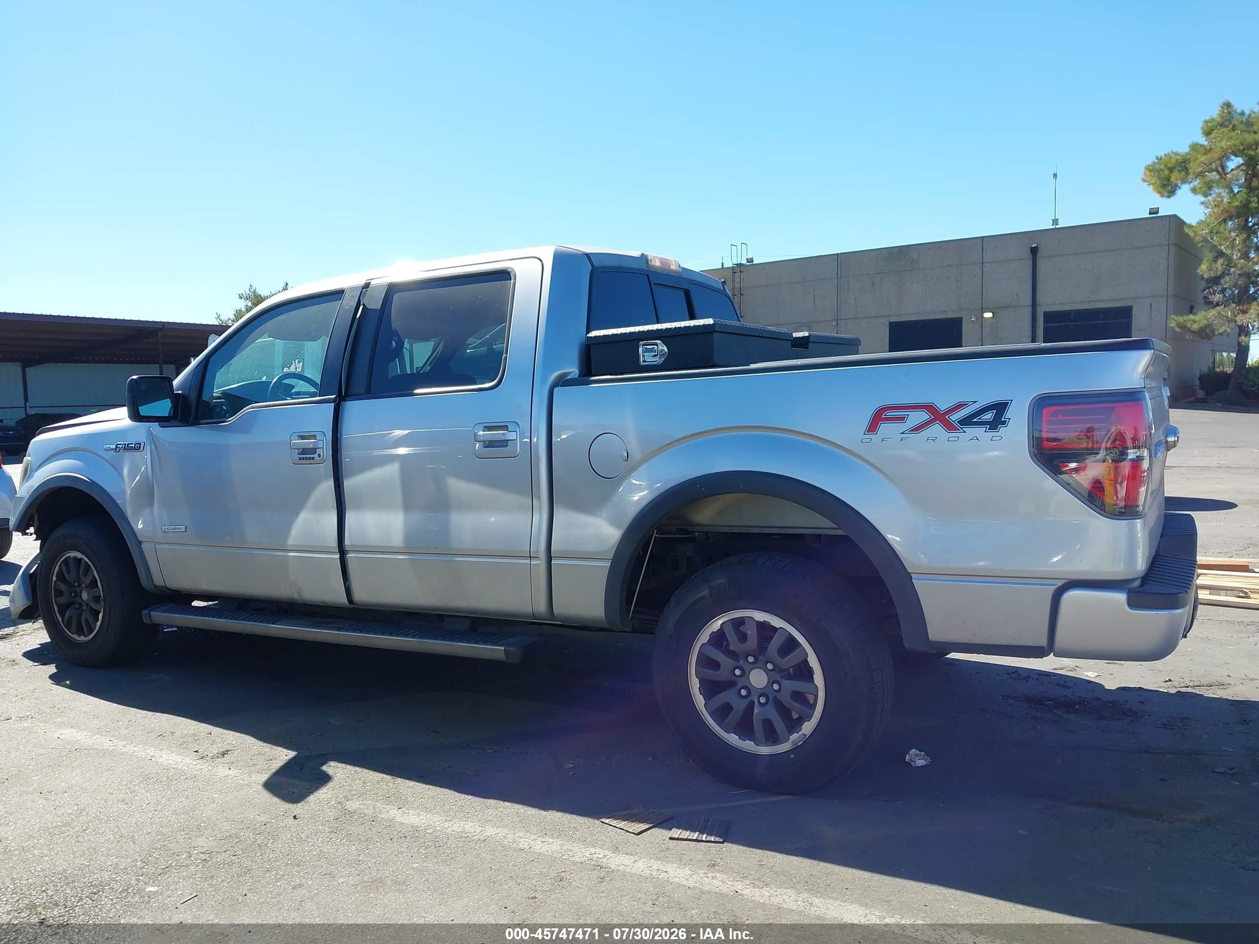 2012 Ford F-150 Fx4 Silver vin: 1FTFW1ET6CKD68953