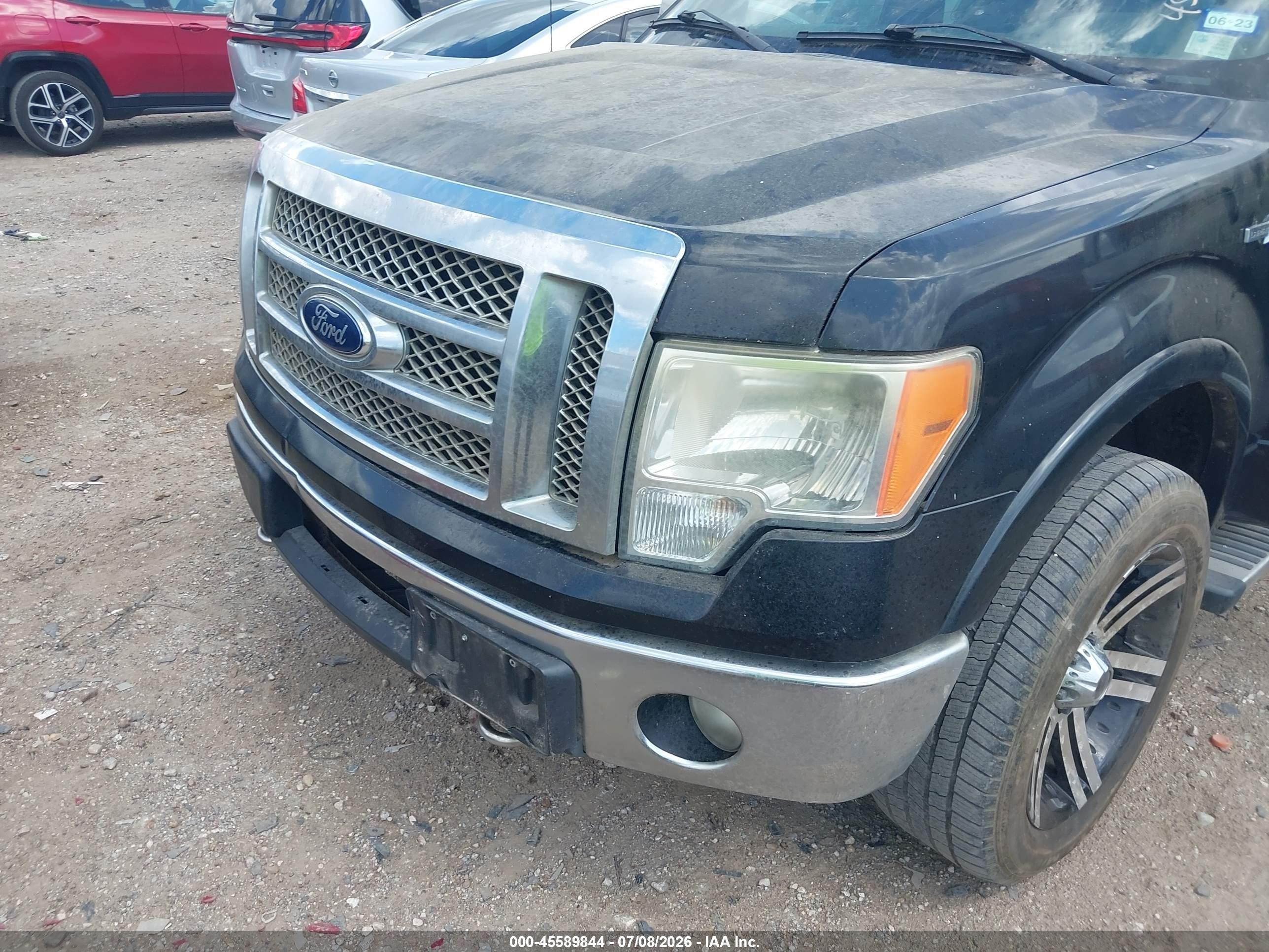2012 Ford F-150 Lariat Black vin: 1FTFW1ET6CKD85753