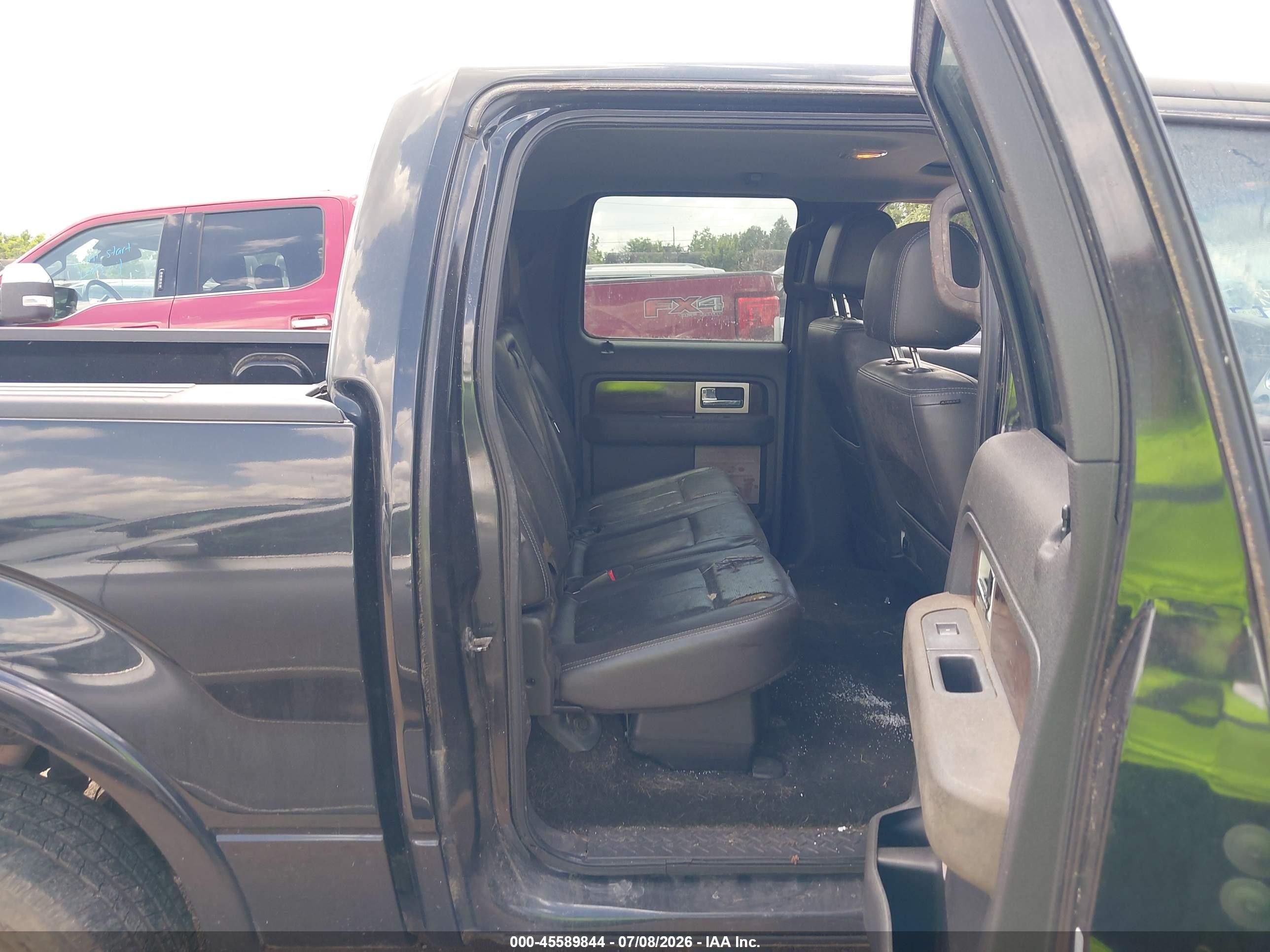 2012 Ford F-150 Lariat Black vin: 1FTFW1ET6CKD85753