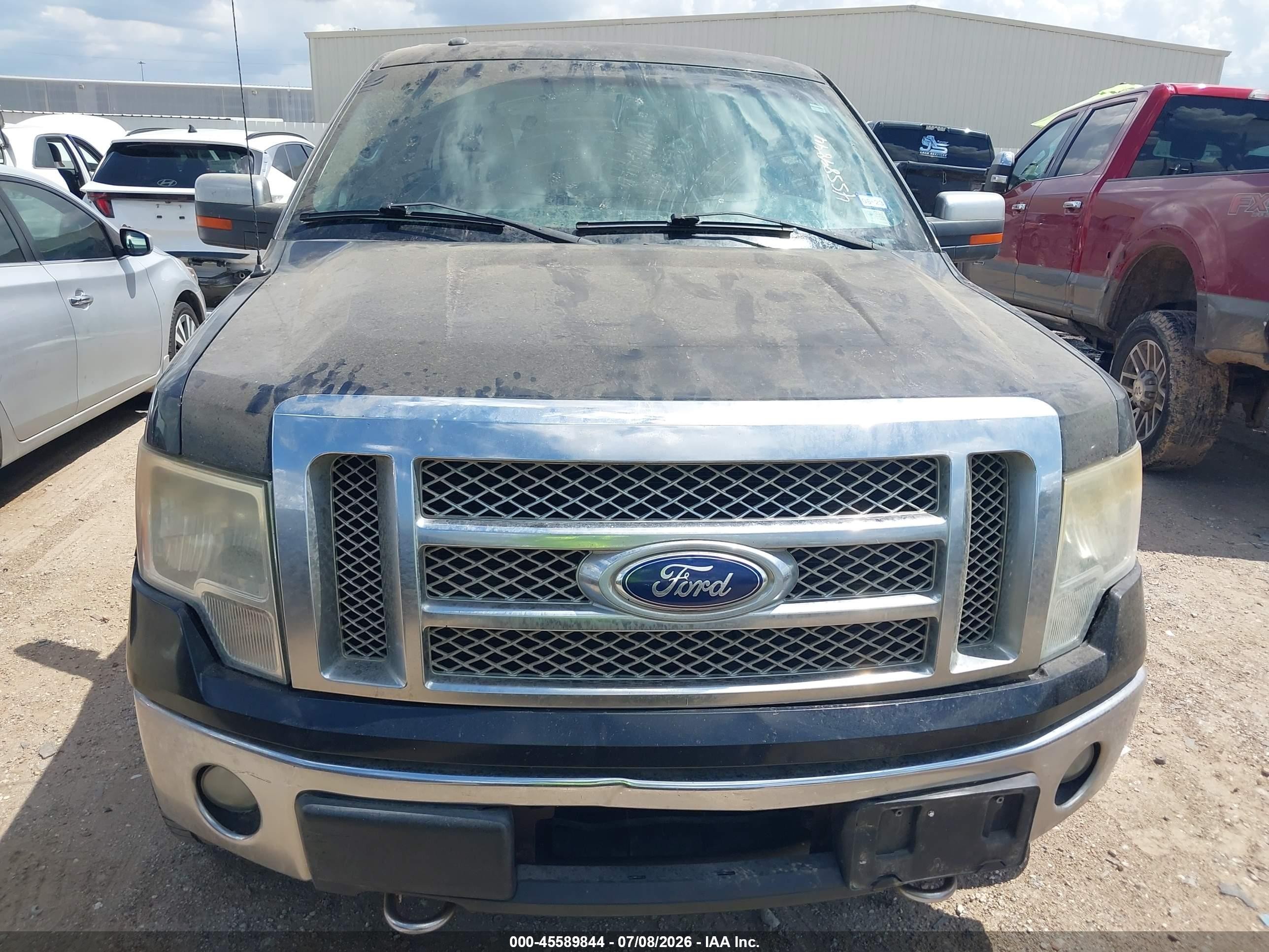 2012 Ford F-150 Lariat Black vin: 1FTFW1ET6CKD85753