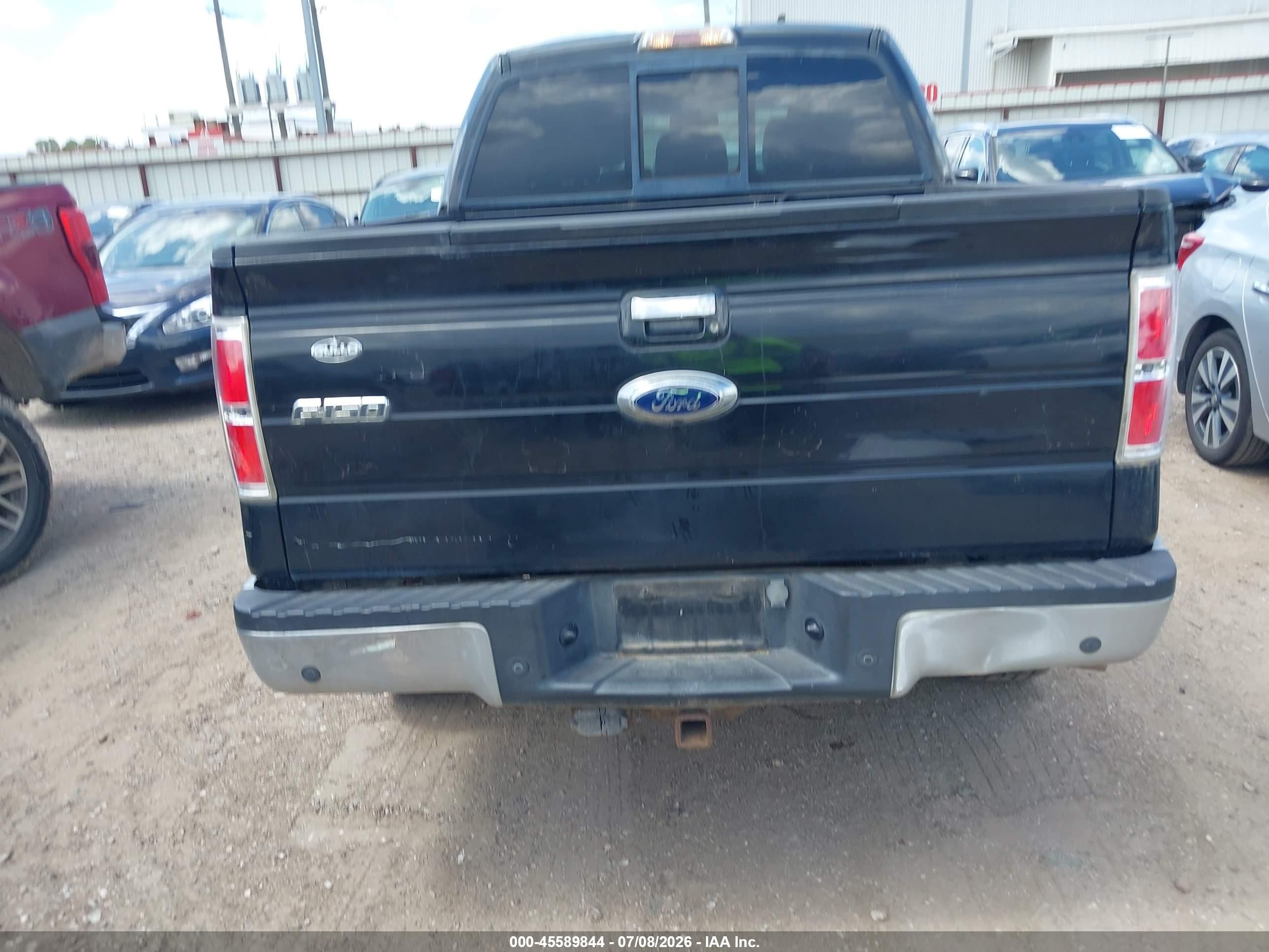 2012 Ford F-150 Lariat Black vin: 1FTFW1ET6CKD85753