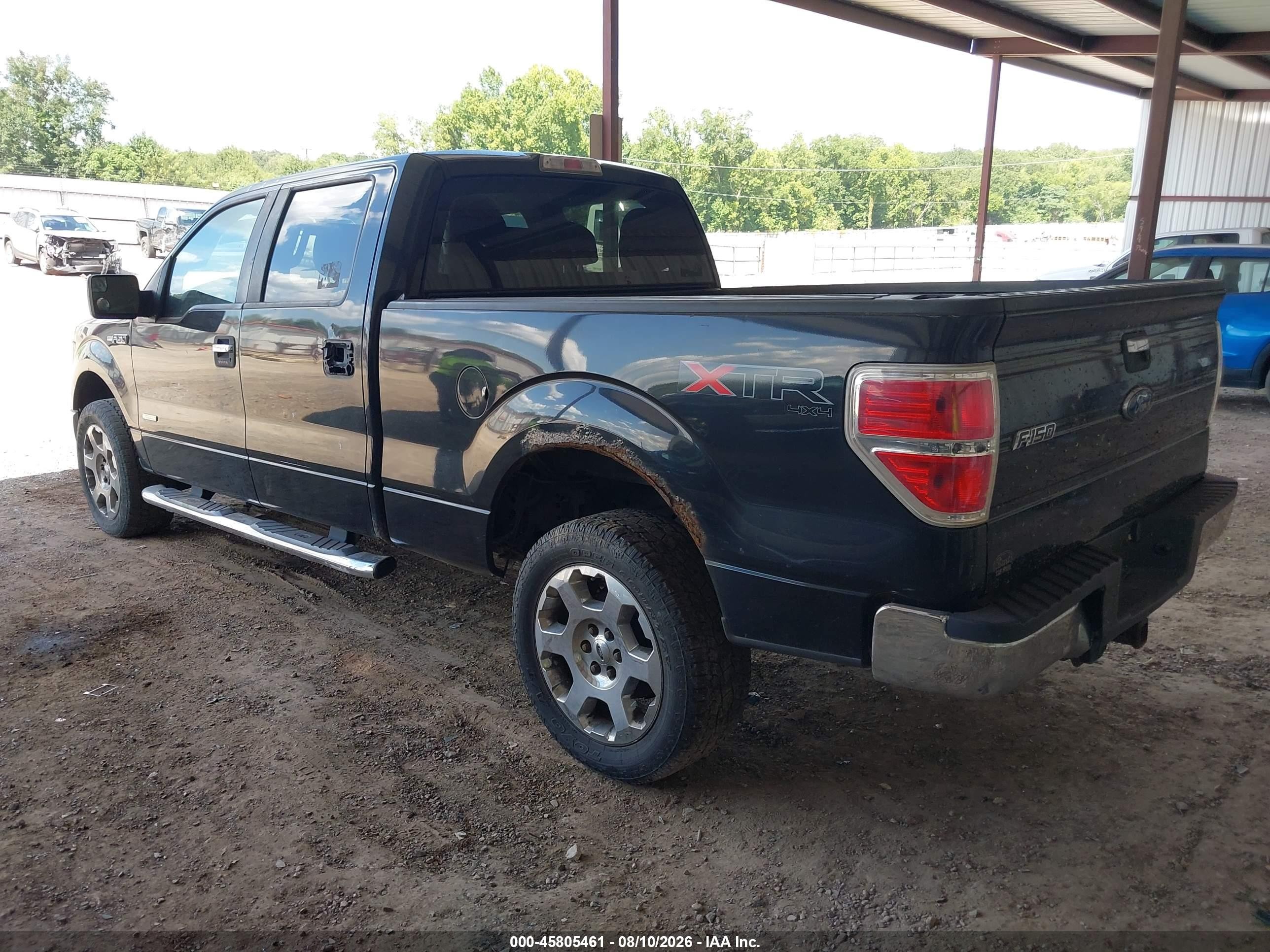2012 Ford F-150 Xlt Black vin: 1FTFW1ET6CKE10926
