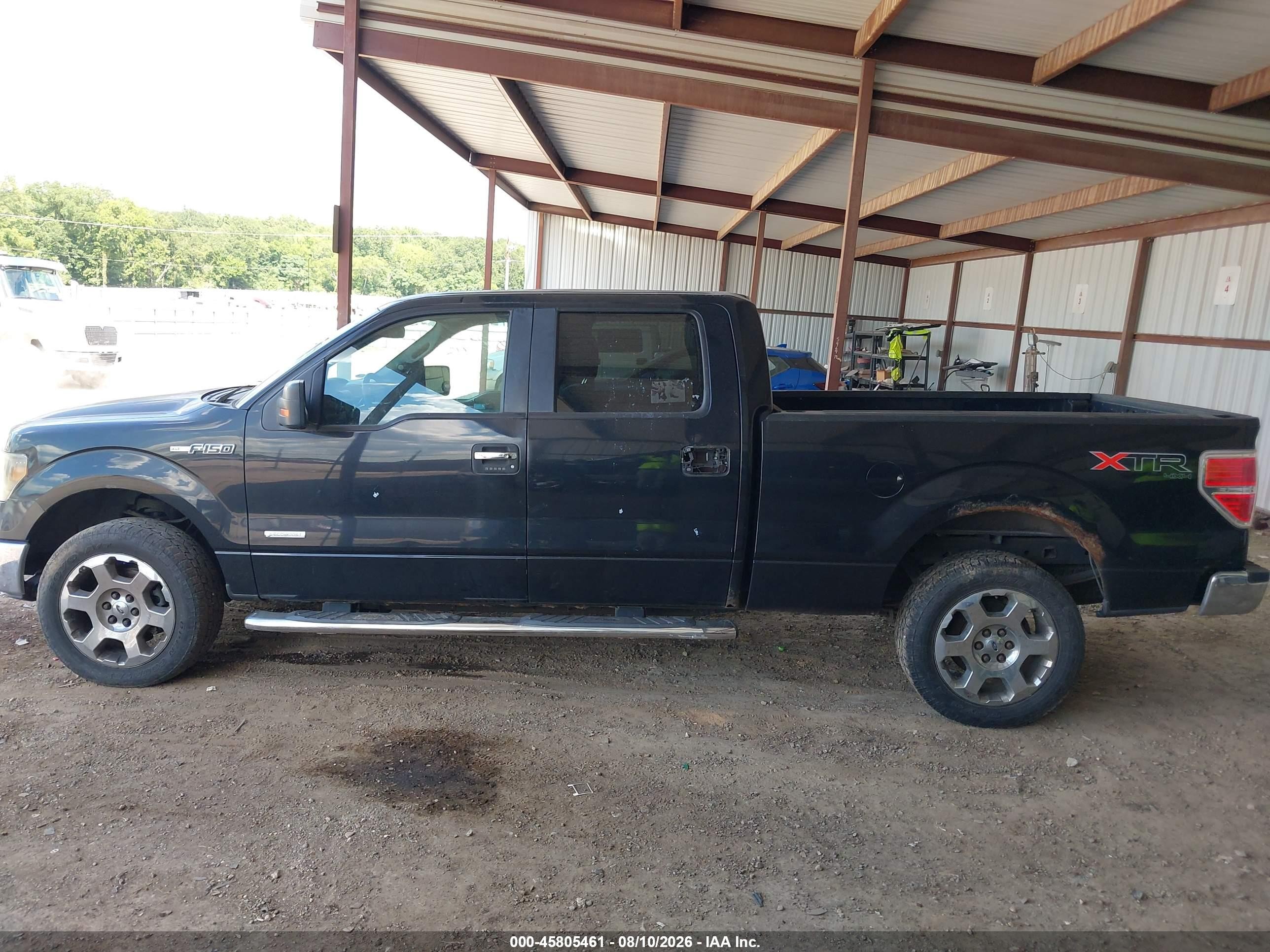 2012 Ford F-150 Xlt Black vin: 1FTFW1ET6CKE10926