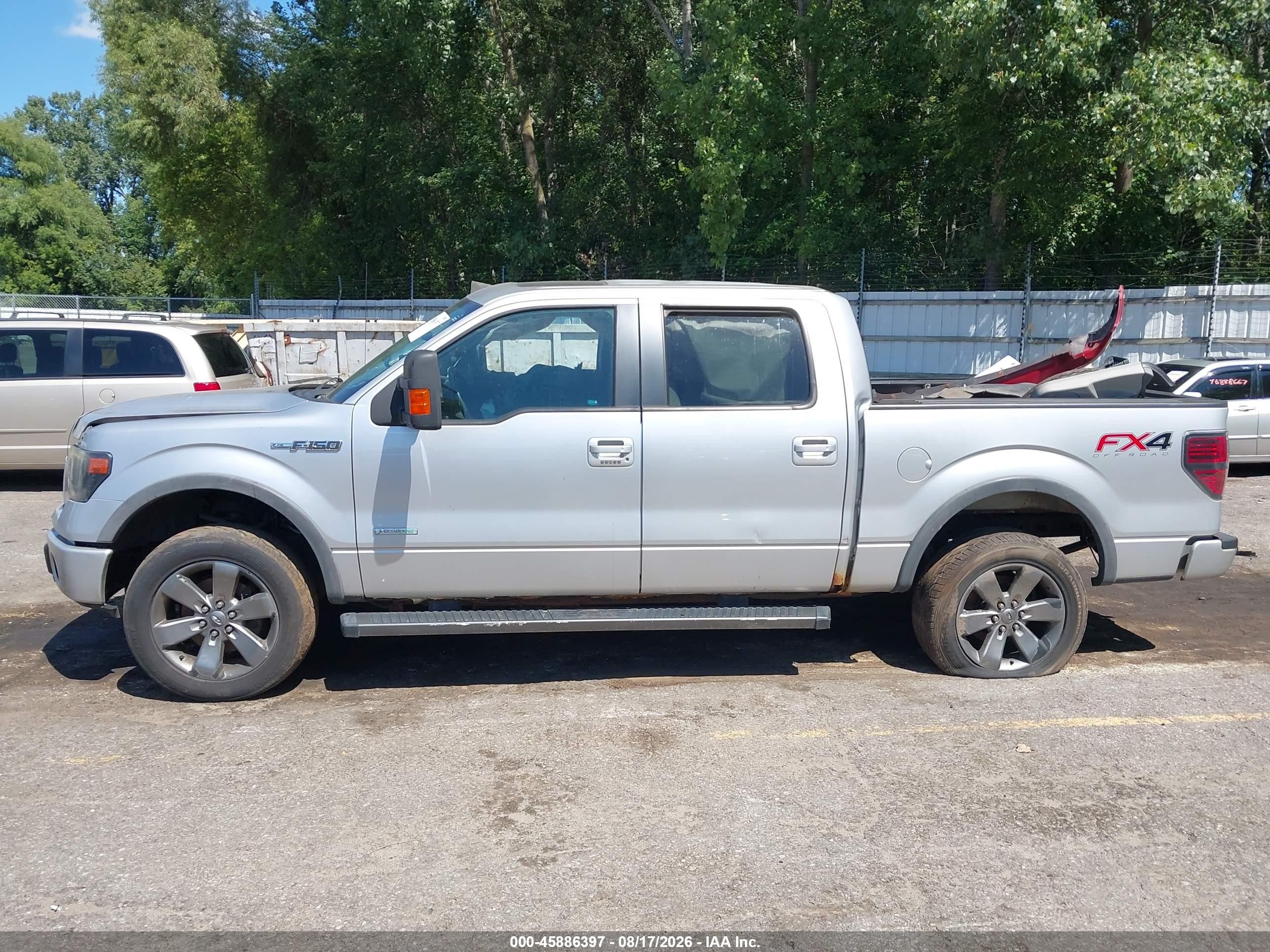 2013 Ford F-150 Fx4 Серебряный vin: 1FTFW1ET6DFA14506
