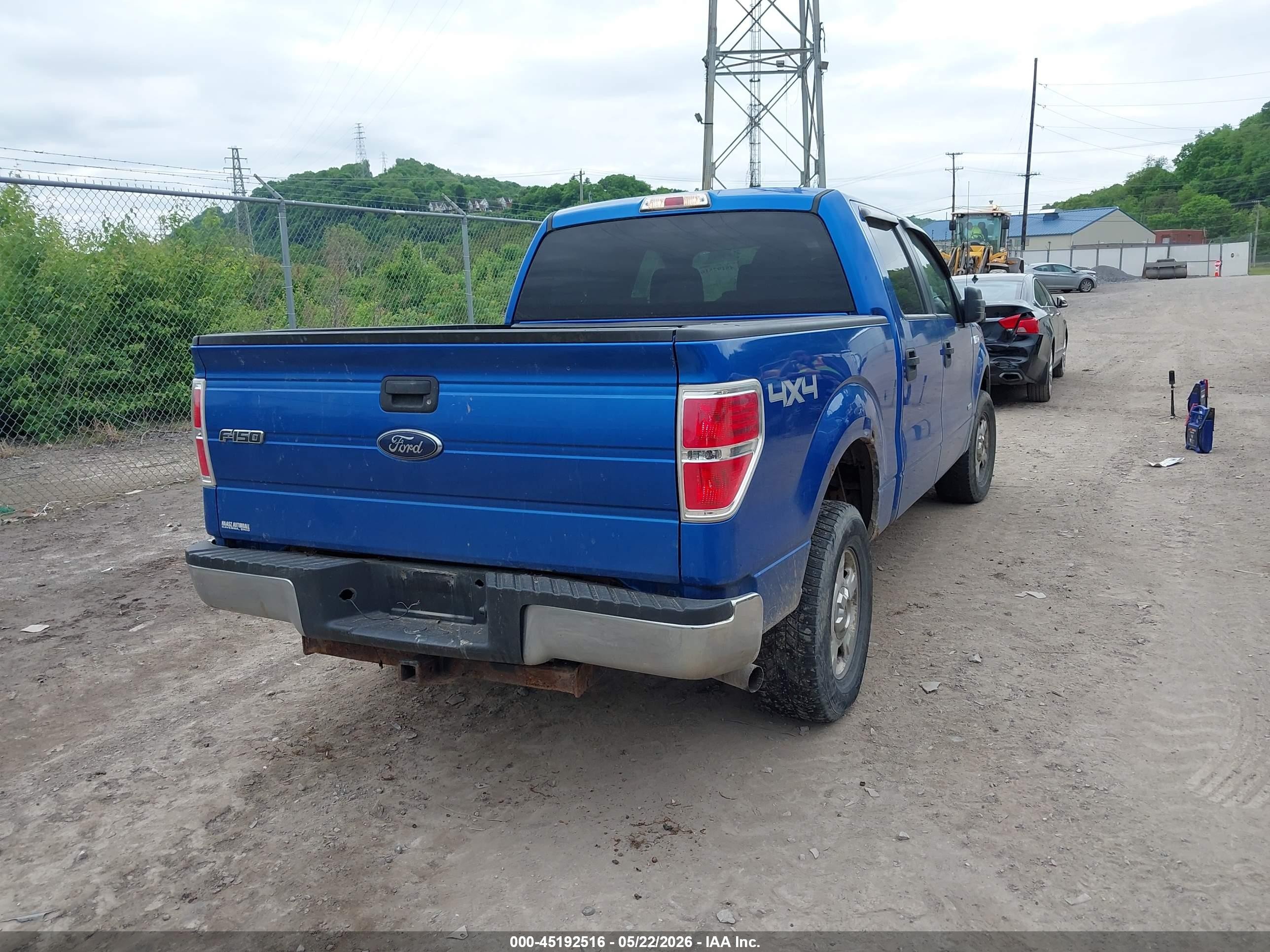 2013 Ford F-150 Xlt Blue vin: 1FTFW1ET6DFA62183