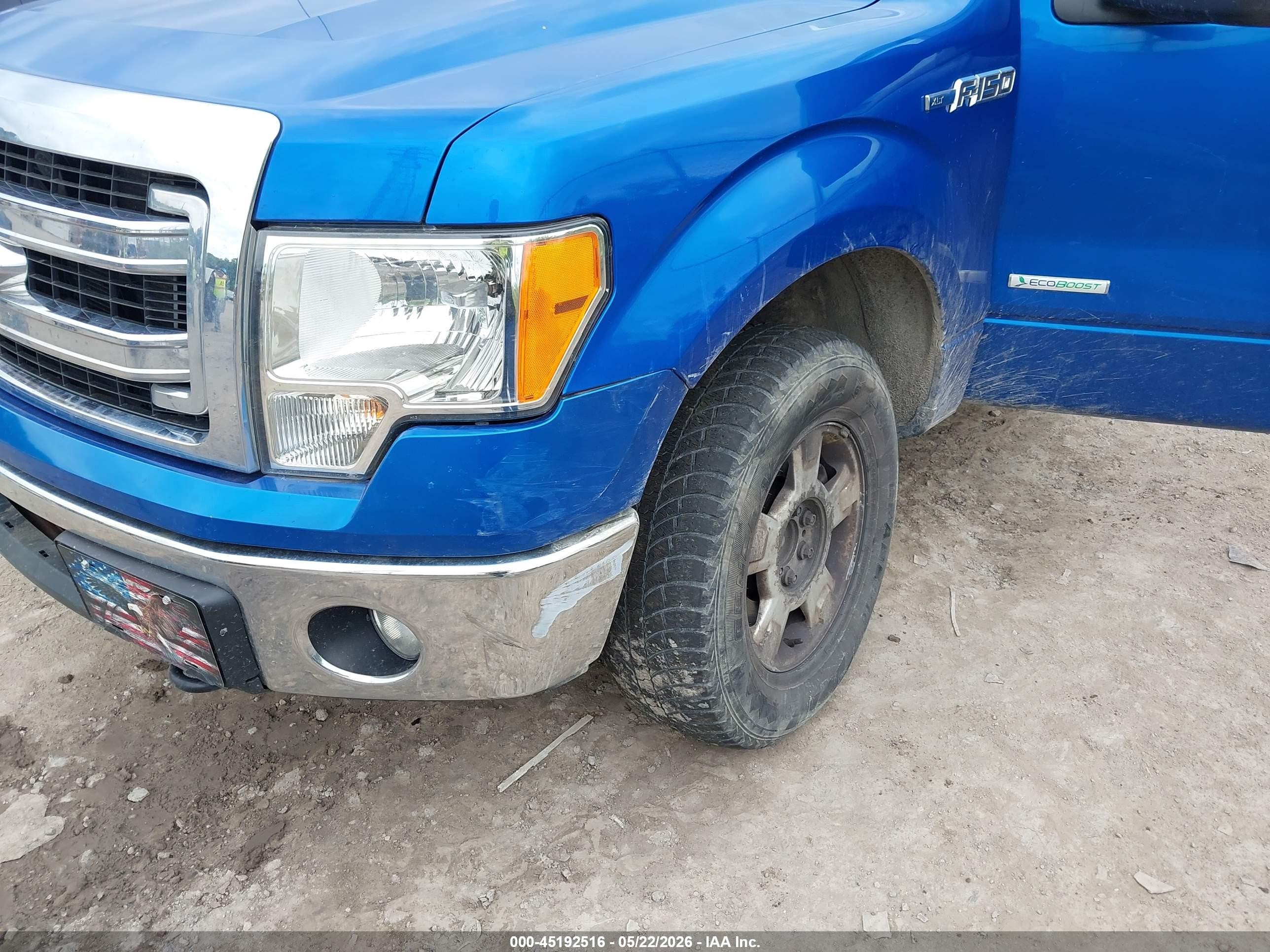 2013 Ford F-150 Xlt Blue vin: 1FTFW1ET6DFA62183
