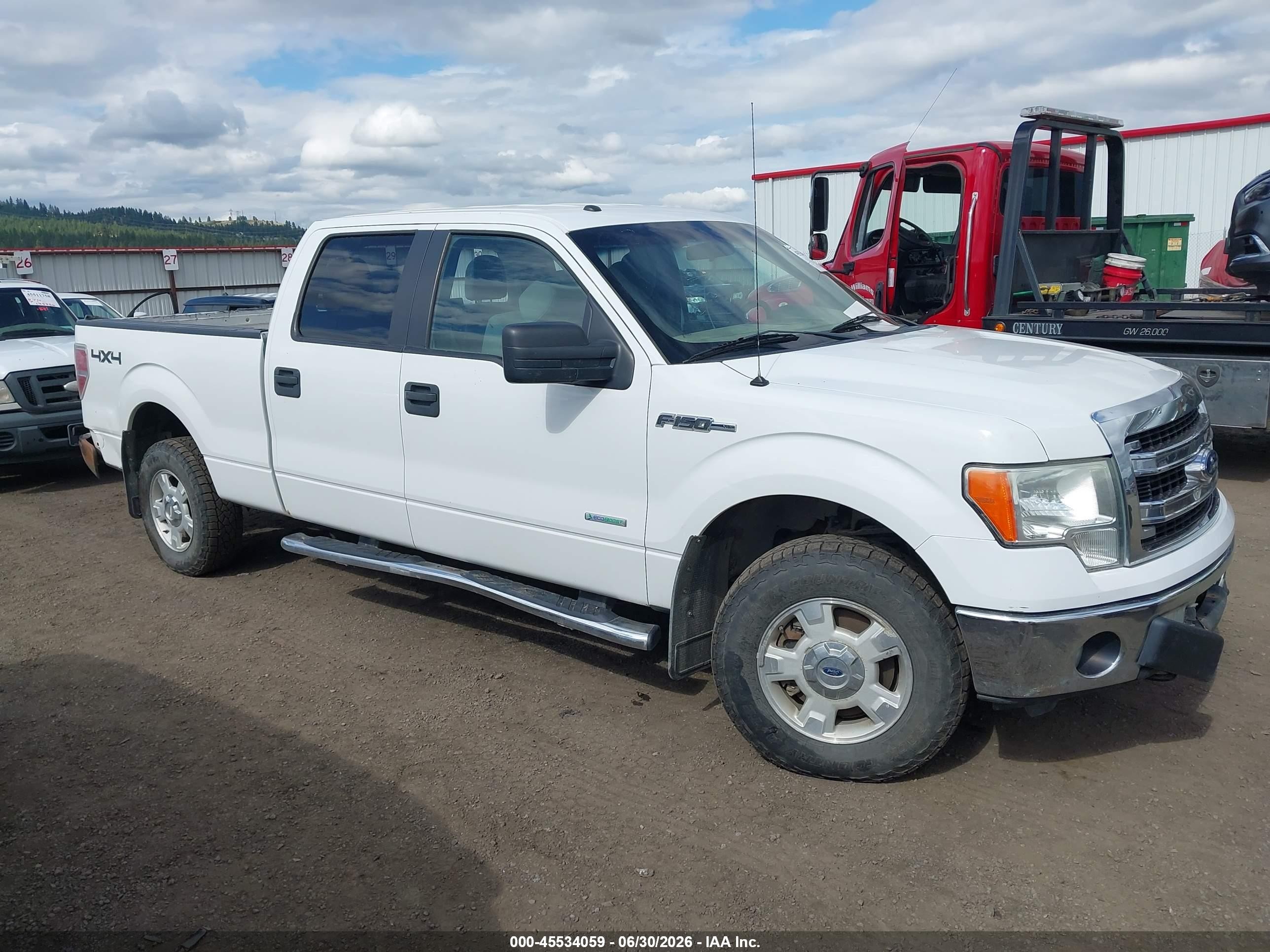 2013 Ford F-150   White vin: 1FTFW1ET6DFA62636