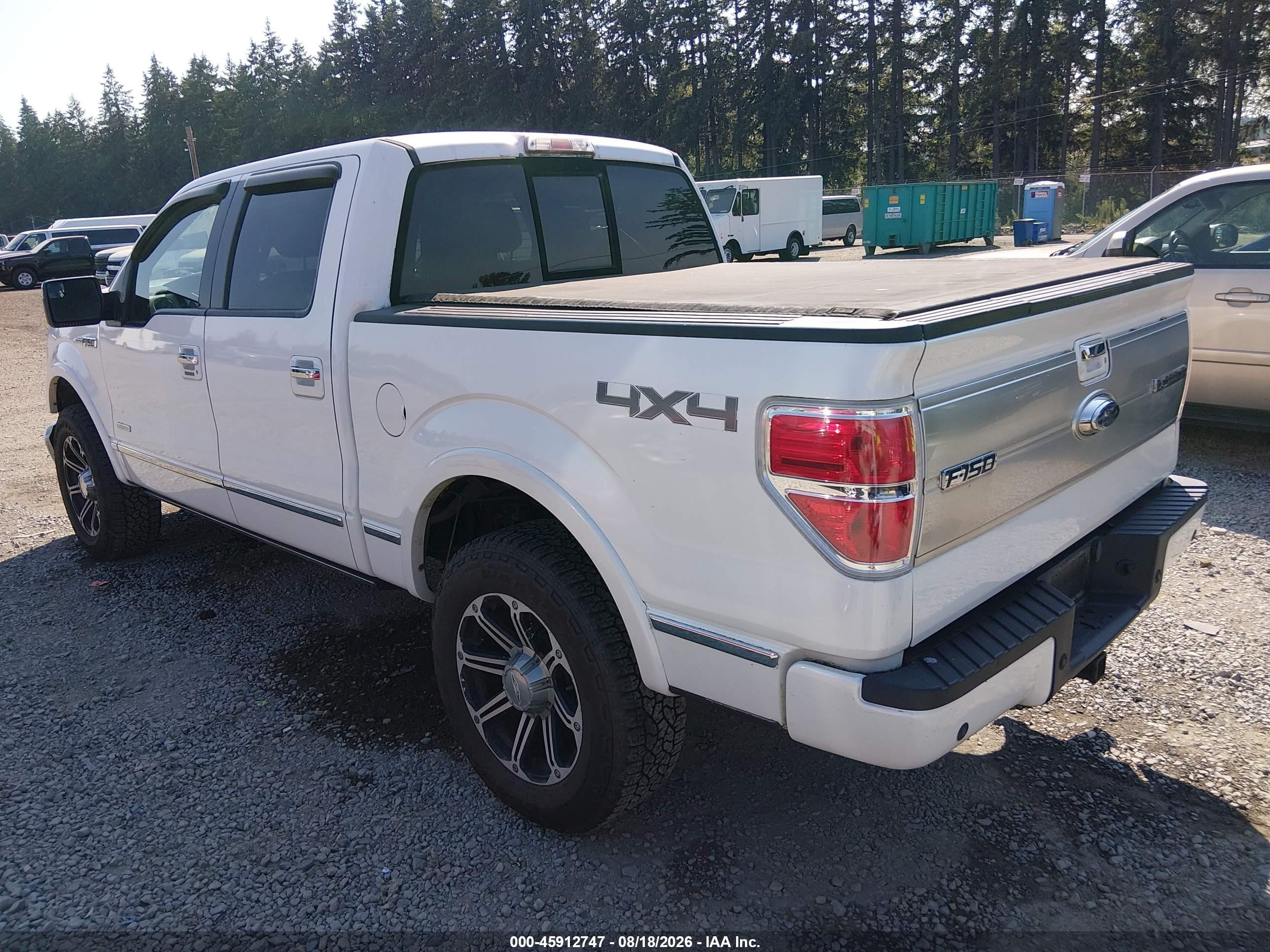 2013 Ford F-150 Platinum Белый vin: 1FTFW1ET6DFA83731