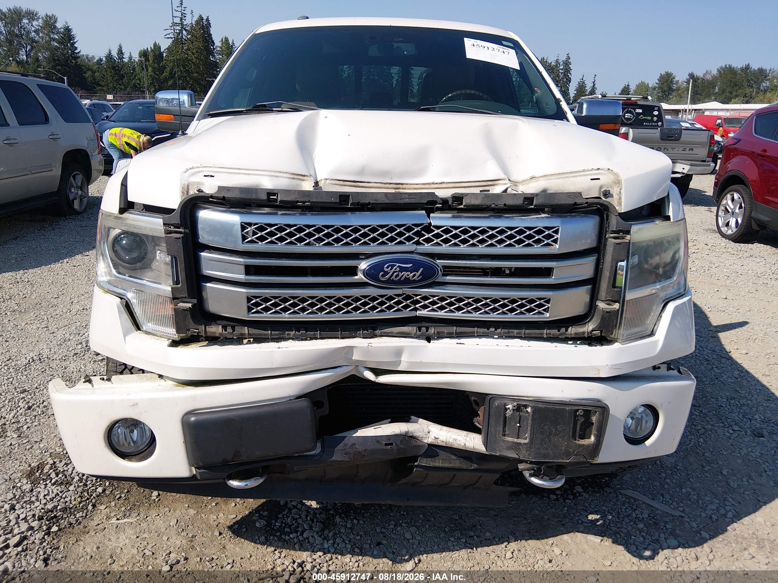 2013 Ford F-150 Platinum Белый vin: 1FTFW1ET6DFA83731