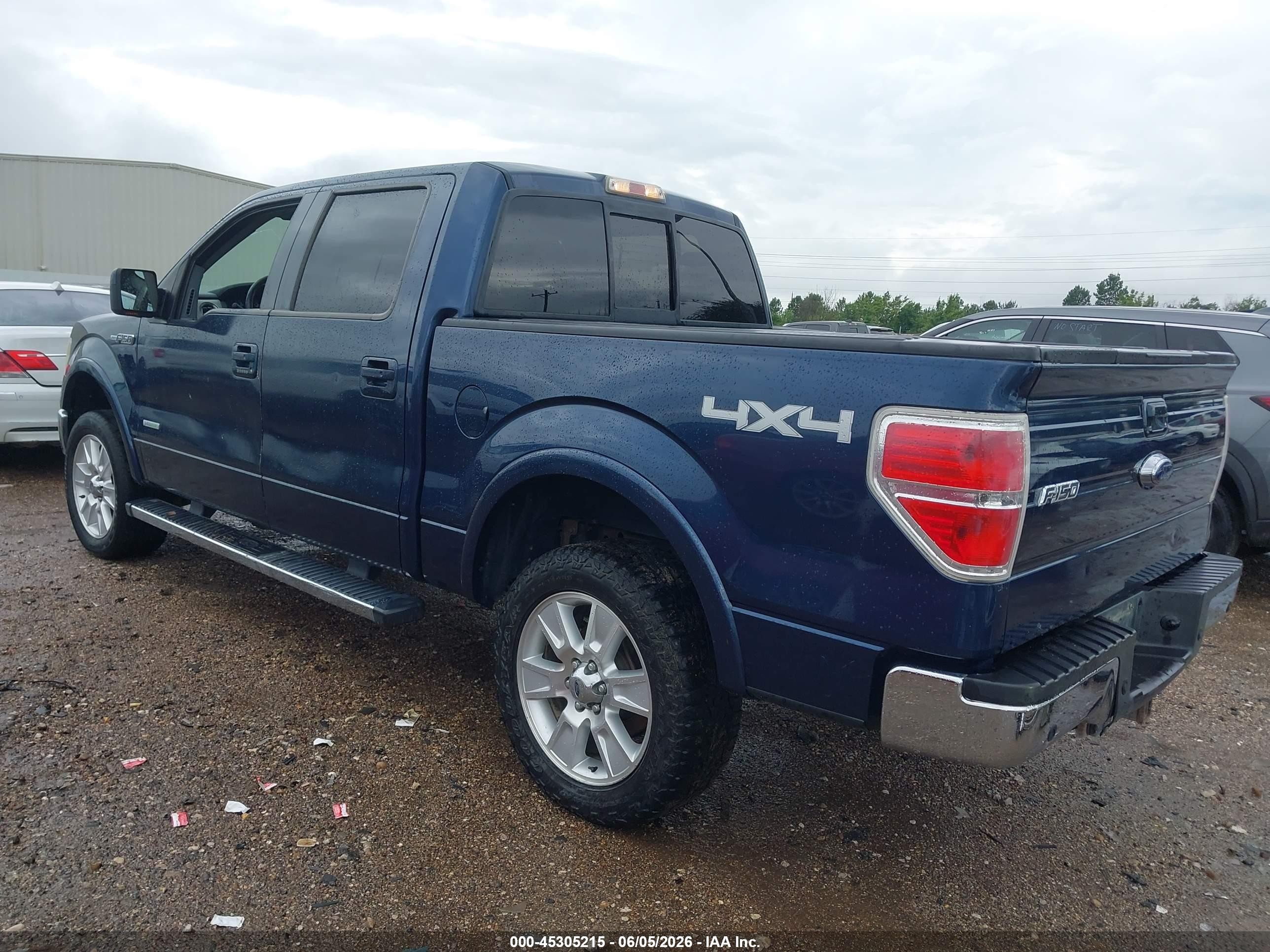 2013 Ford F-150 Lariat Blue vin: 1FTFW1ET6DFB42311