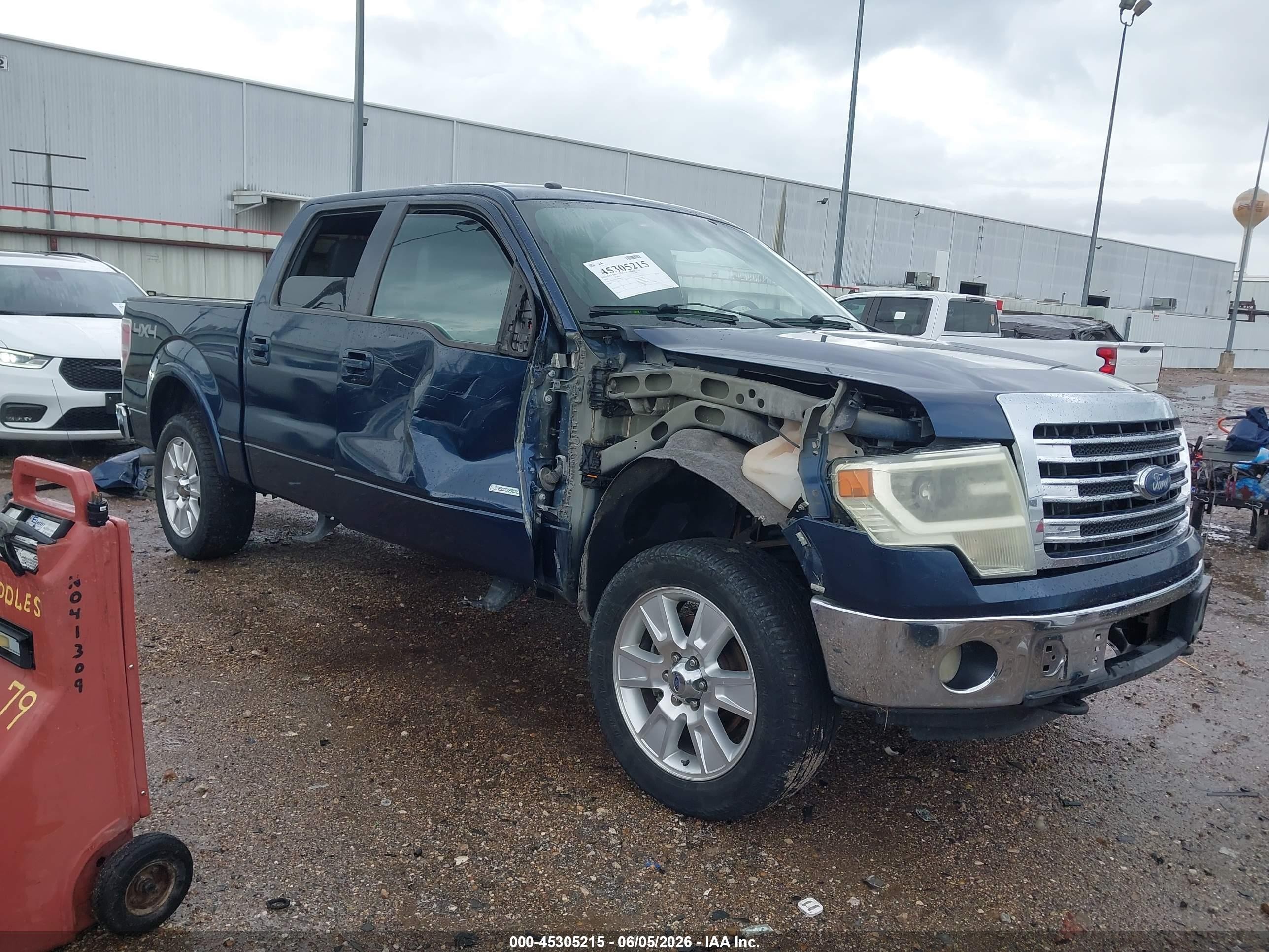 2013 Ford F-150 Lariat Синий vin: 1FTFW1ET6DFB42311