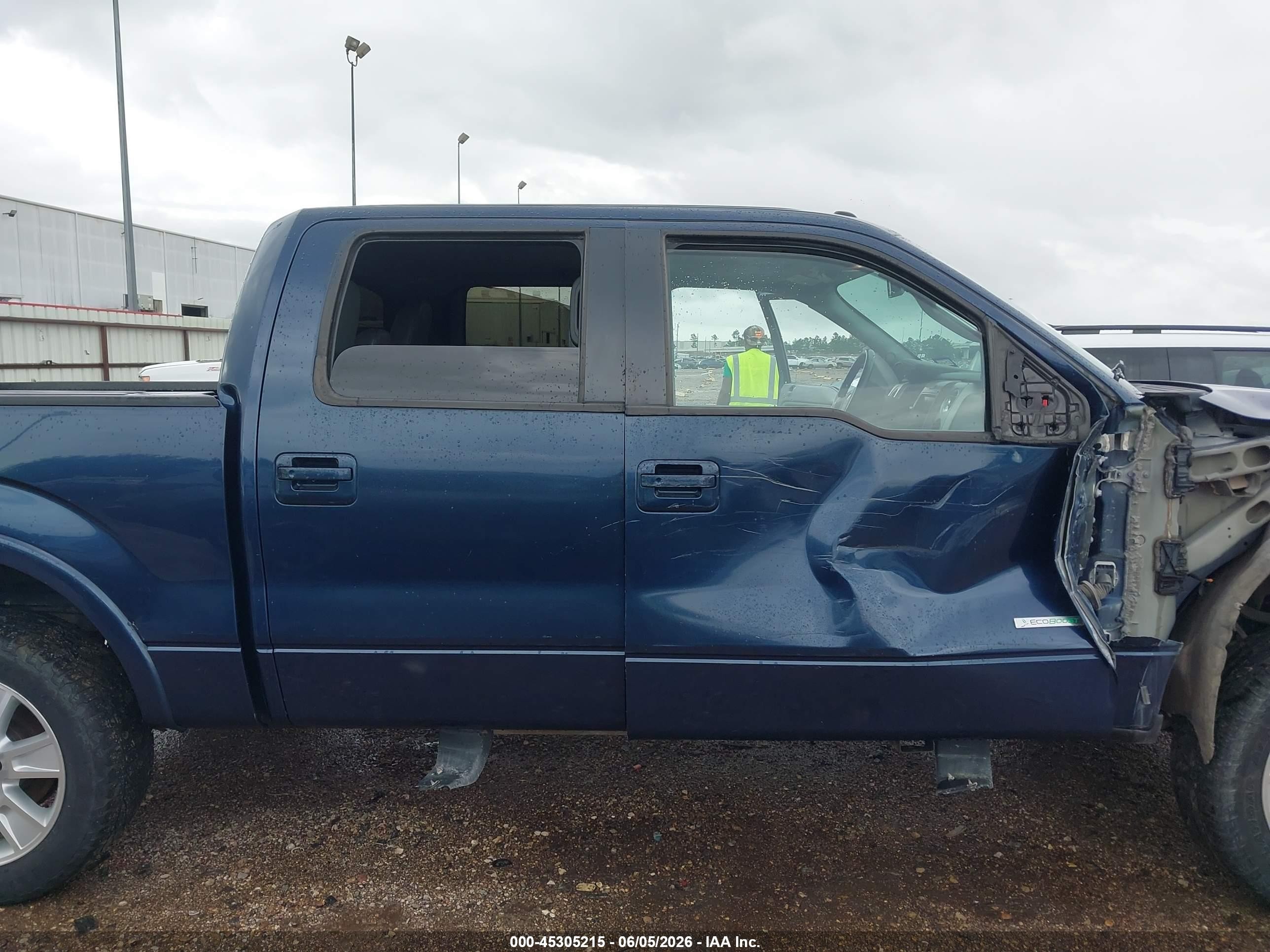 2013 Ford F-150 Lariat Blue vin: 1FTFW1ET6DFB42311