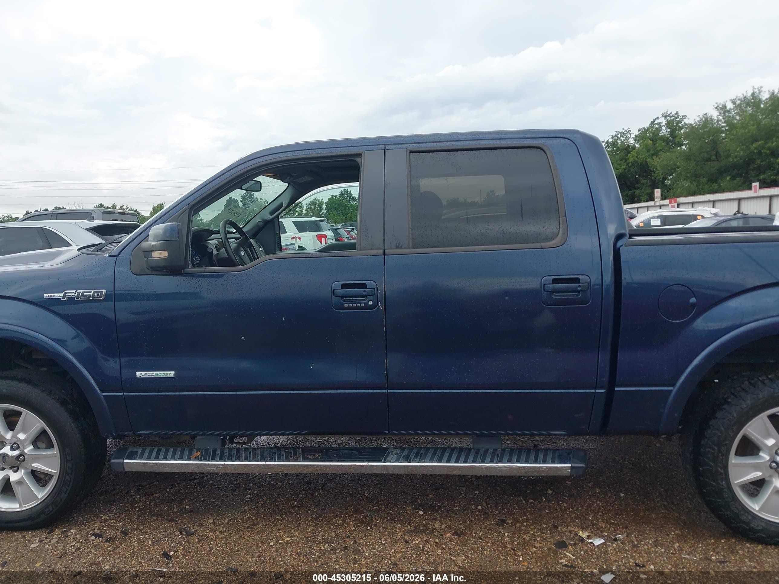 2013 Ford F-150 Lariat Blue vin: 1FTFW1ET6DFB42311