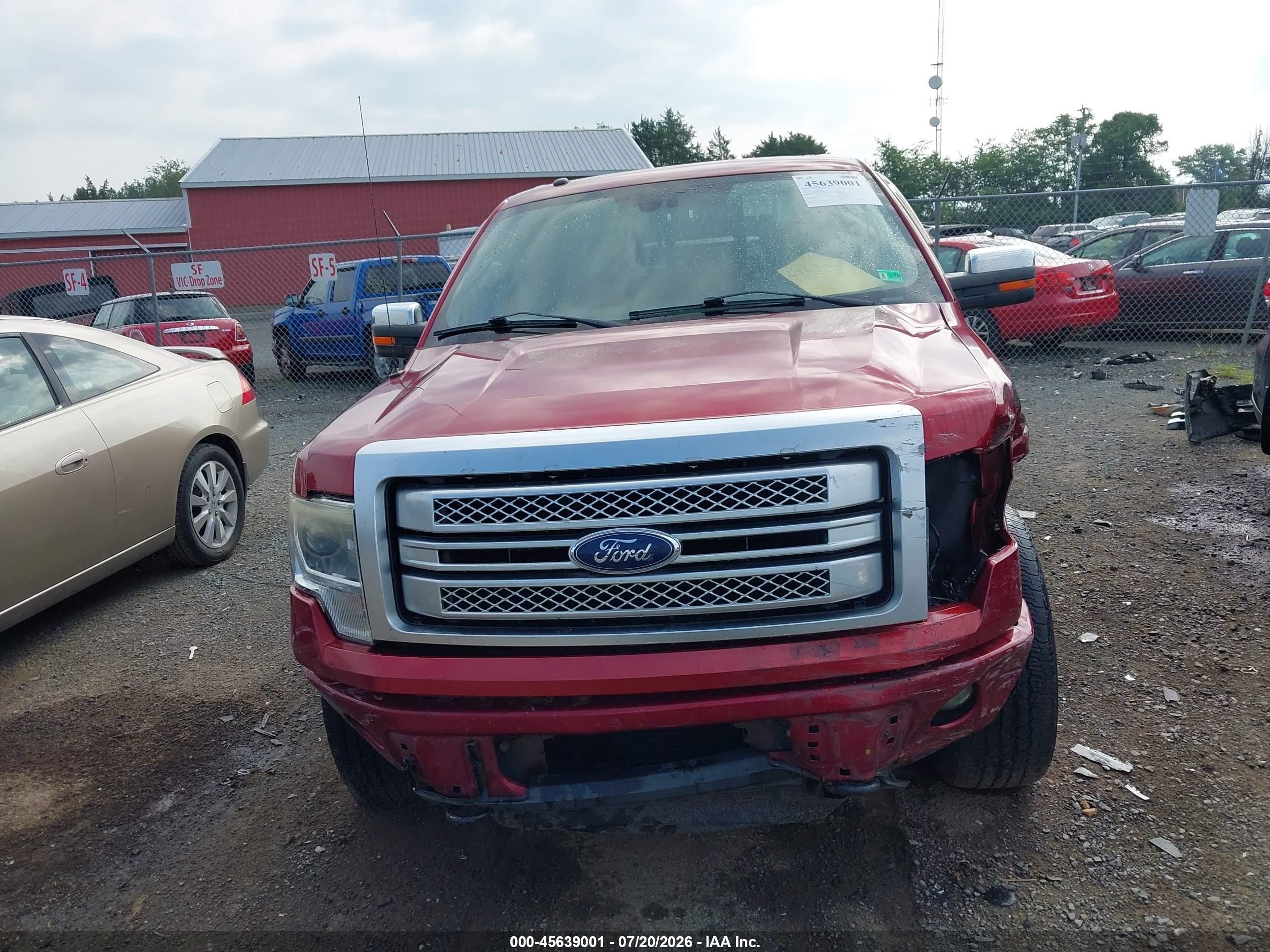 2013 Ford F-150 Platinum Red vin: 1FTFW1ET6DFB58086