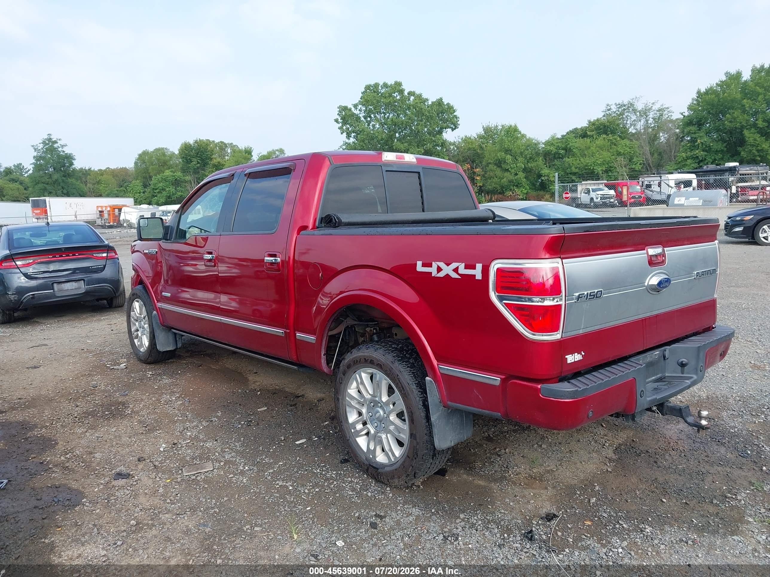 2013 Ford F-150 Platinum Red vin: 1FTFW1ET6DFB58086