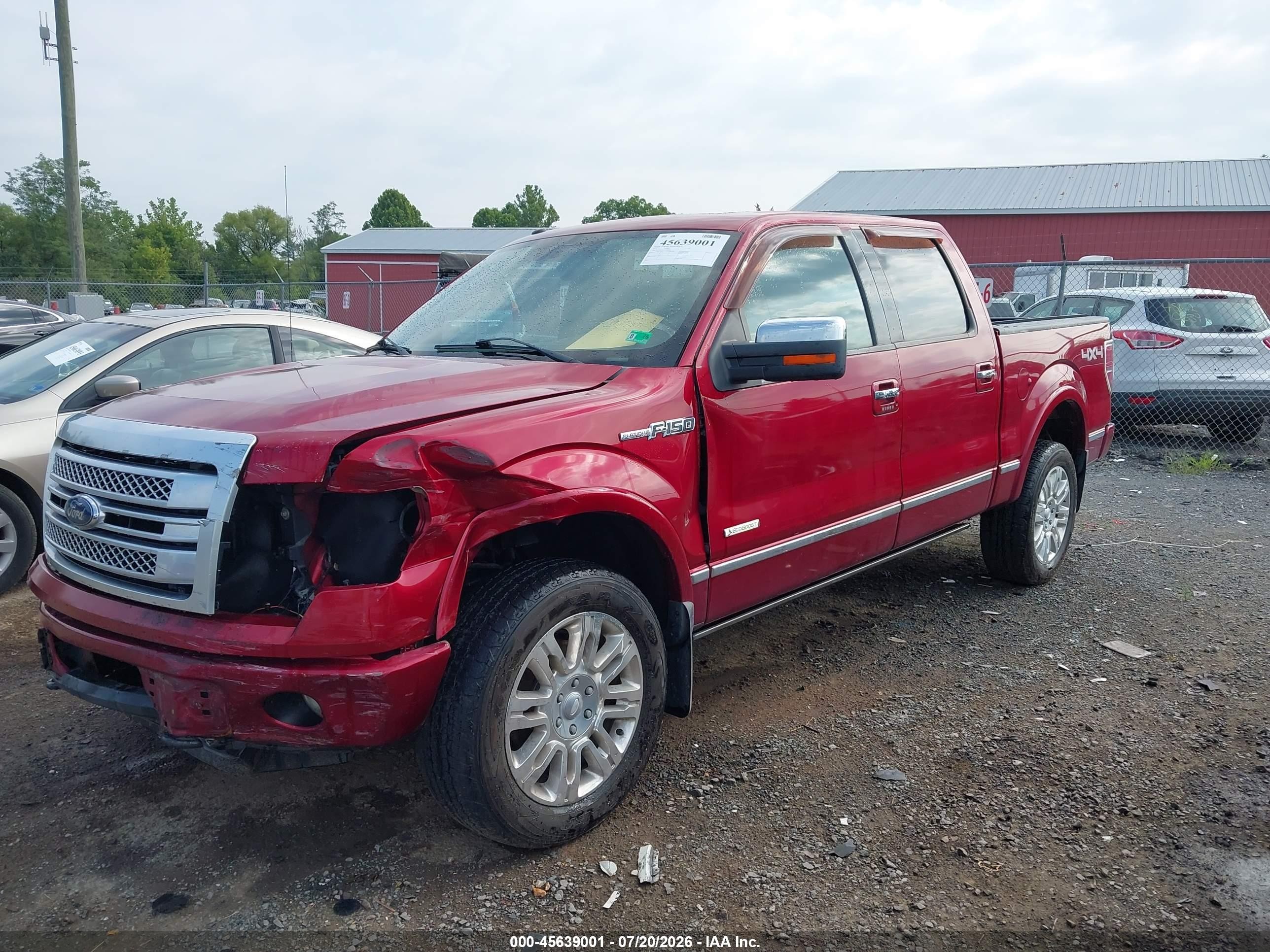 2013 Ford F-150 Platinum Red vin: 1FTFW1ET6DFB58086