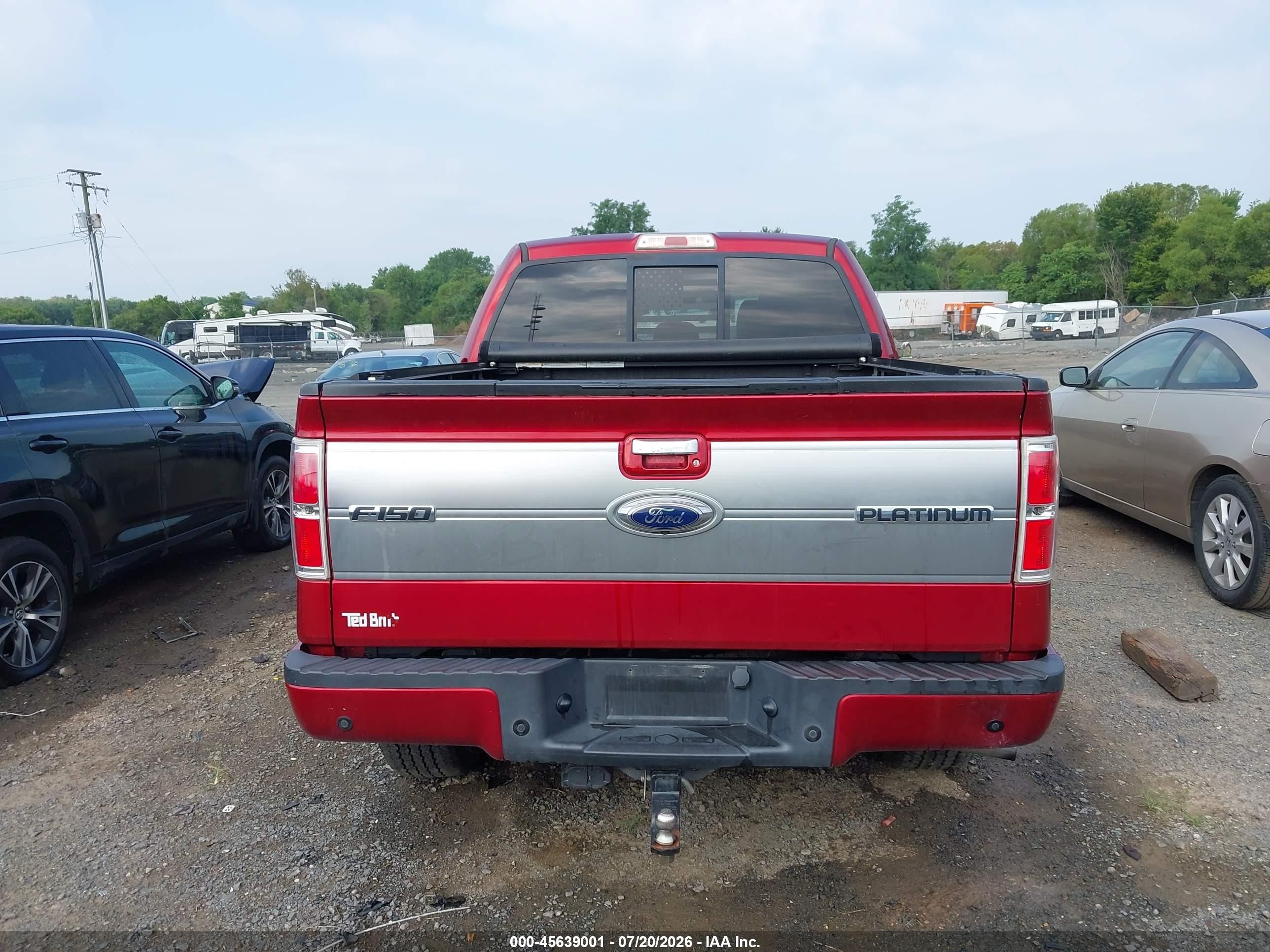 2013 Ford F-150 Platinum Red vin: 1FTFW1ET6DFB58086