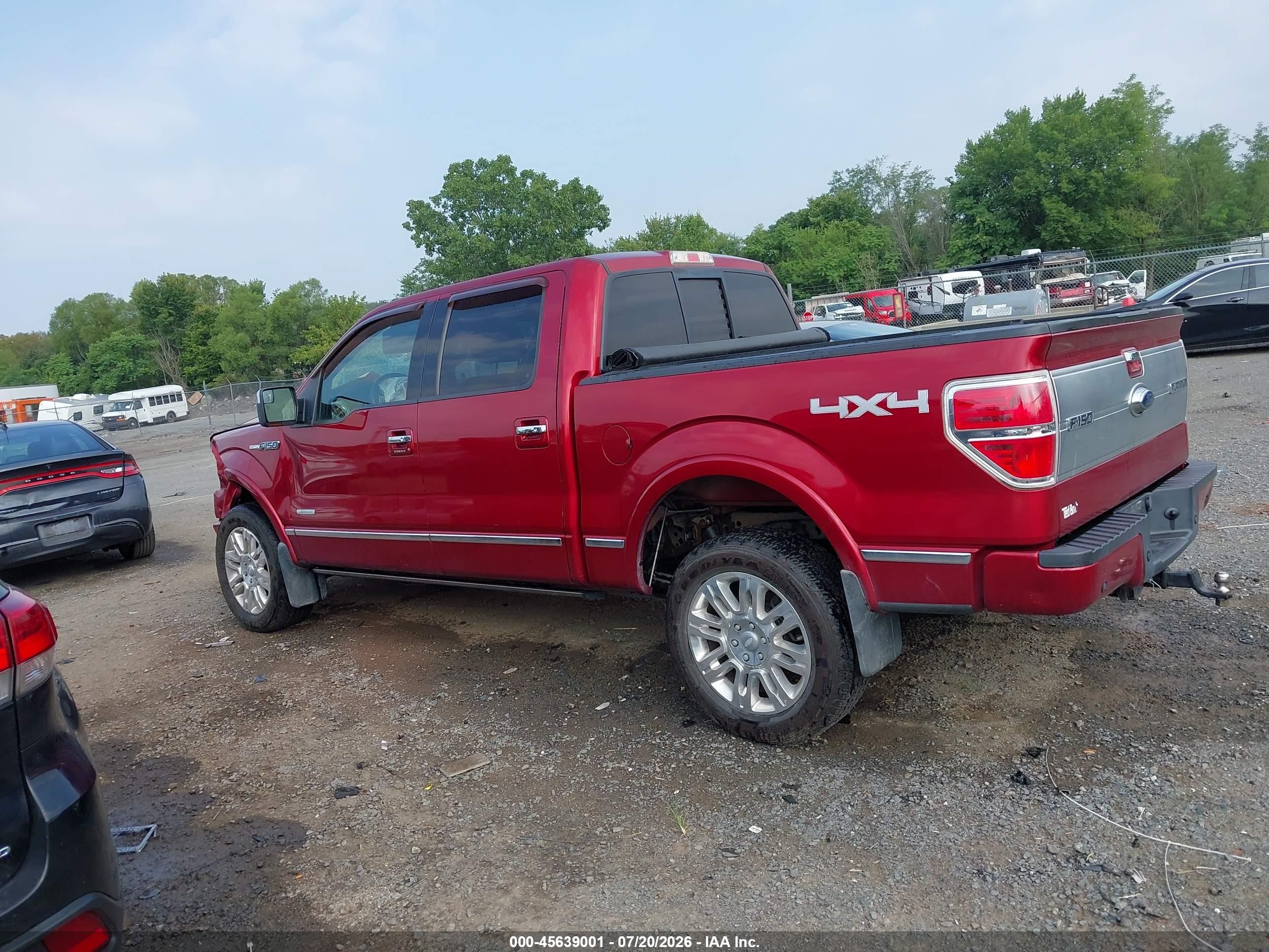 2013 Ford F-150 Platinum Red vin: 1FTFW1ET6DFB58086