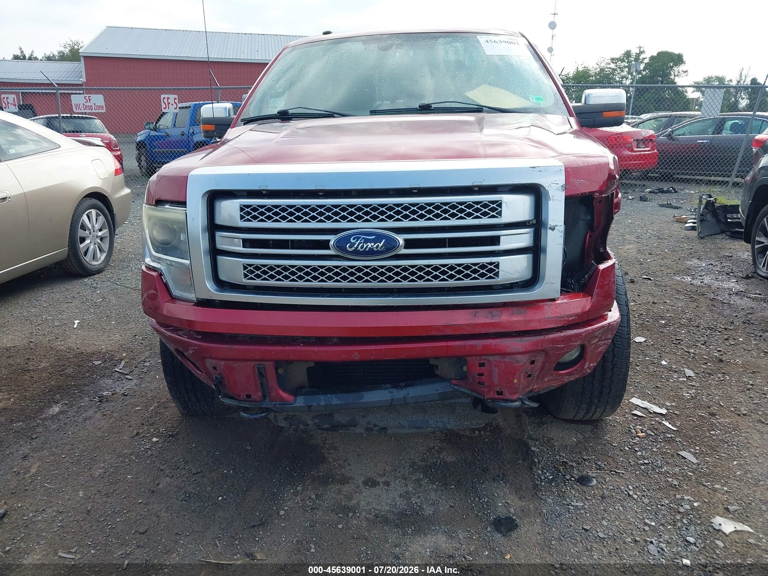 2013 Ford F-150 Platinum Red vin: 1FTFW1ET6DFB58086