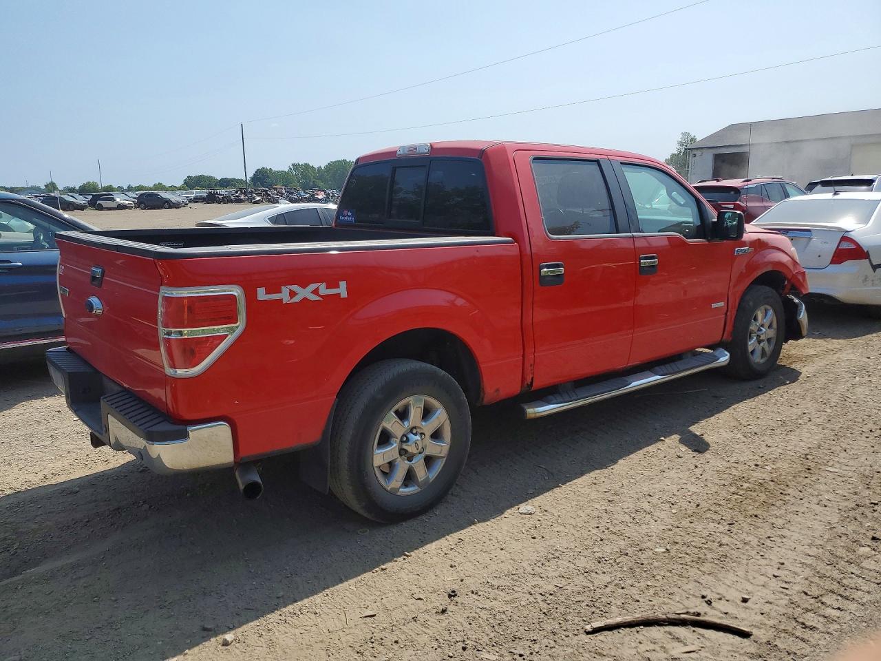 2013 Ford F150 Supercrew Red vin: 1FTFW1ET6DFB74630