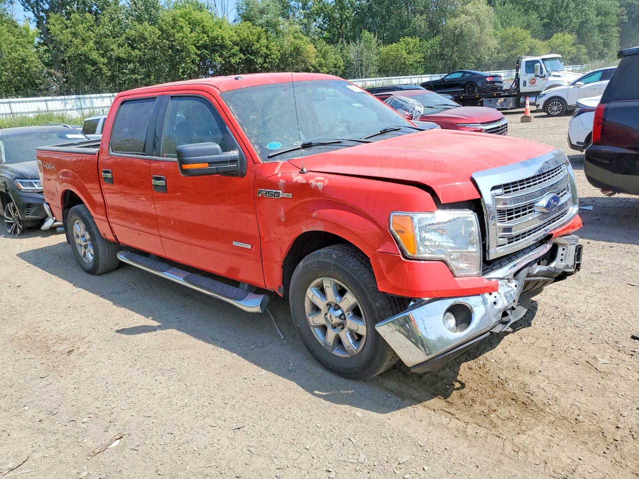 2013 Ford F150 Supercrew Red vin: 1FTFW1ET6DFB74630