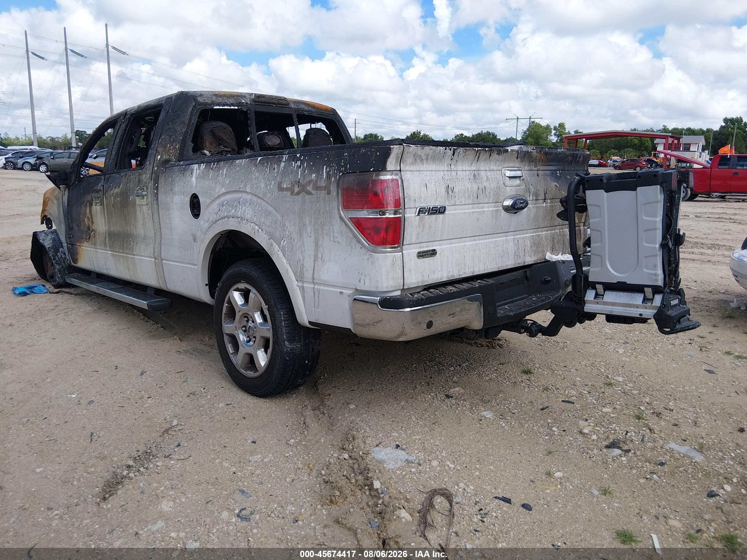 2013 Ford F-150 Lariat White vin: 1FTFW1ET6DFC32638