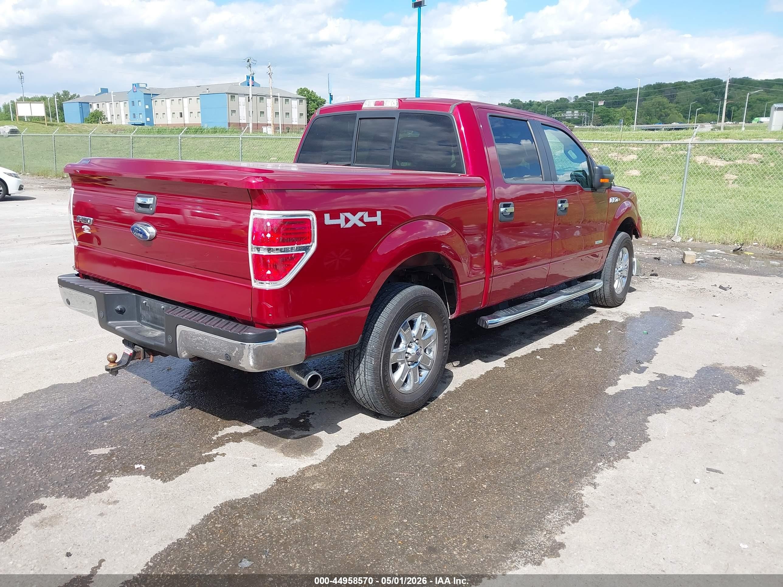 2013 Ford F-150 Xlt Red vin: 1FTFW1ET6DFD03420