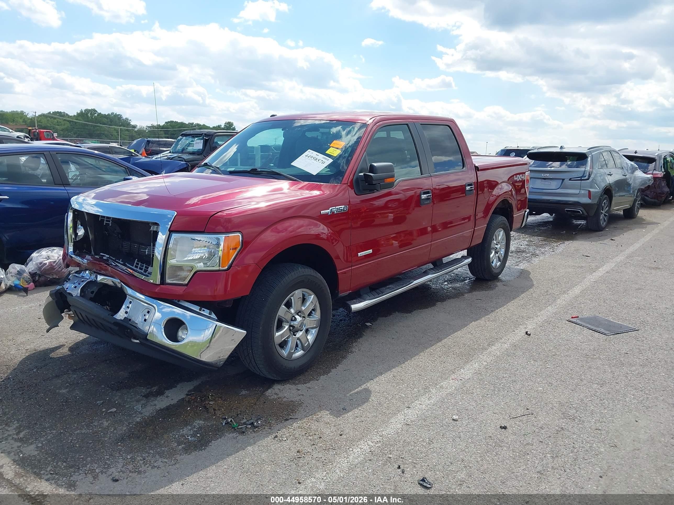 2013 Ford F-150 Xlt Red vin: 1FTFW1ET6DFD03420