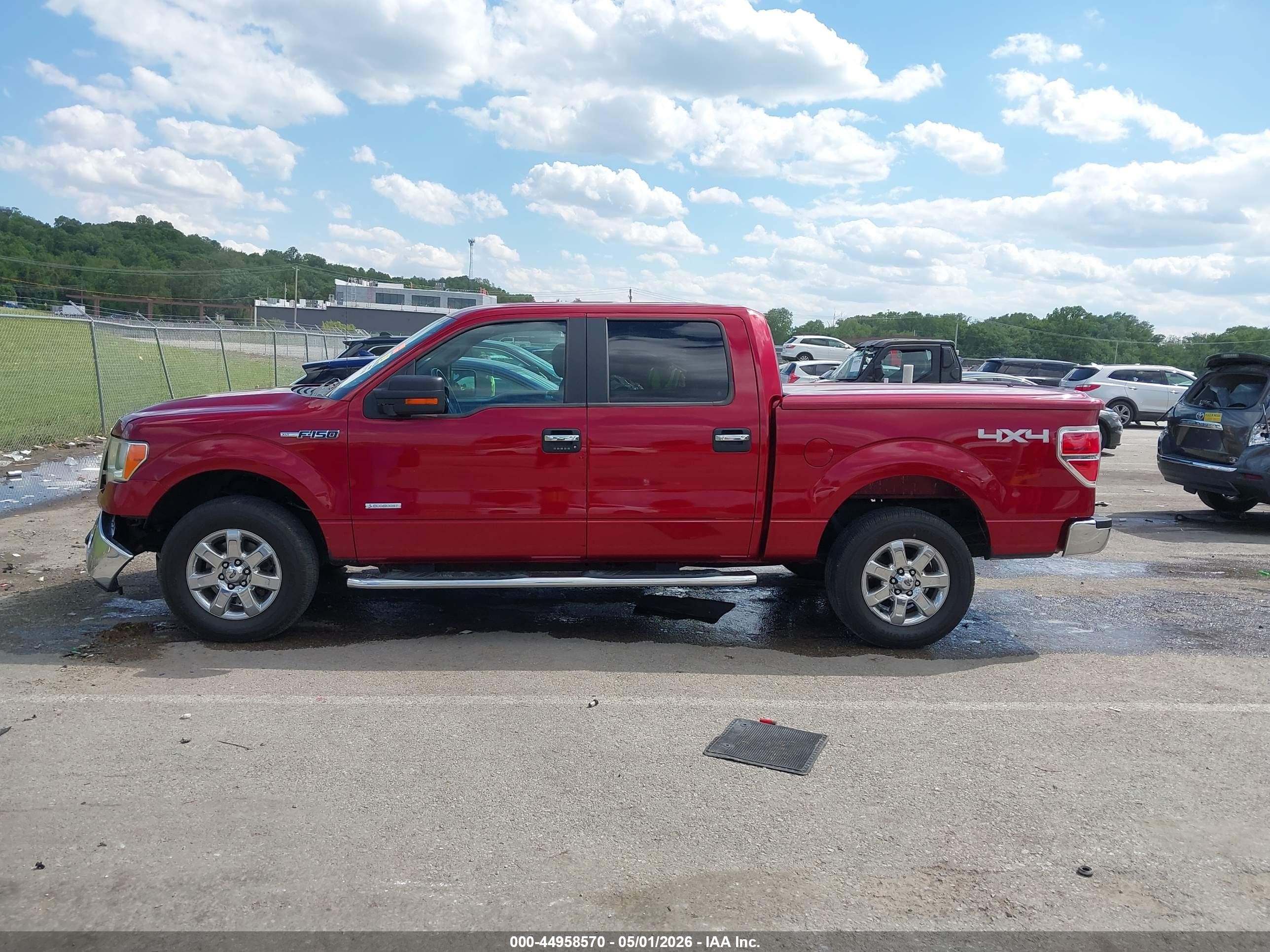 2013 Ford F-150 Xlt Red vin: 1FTFW1ET6DFD03420