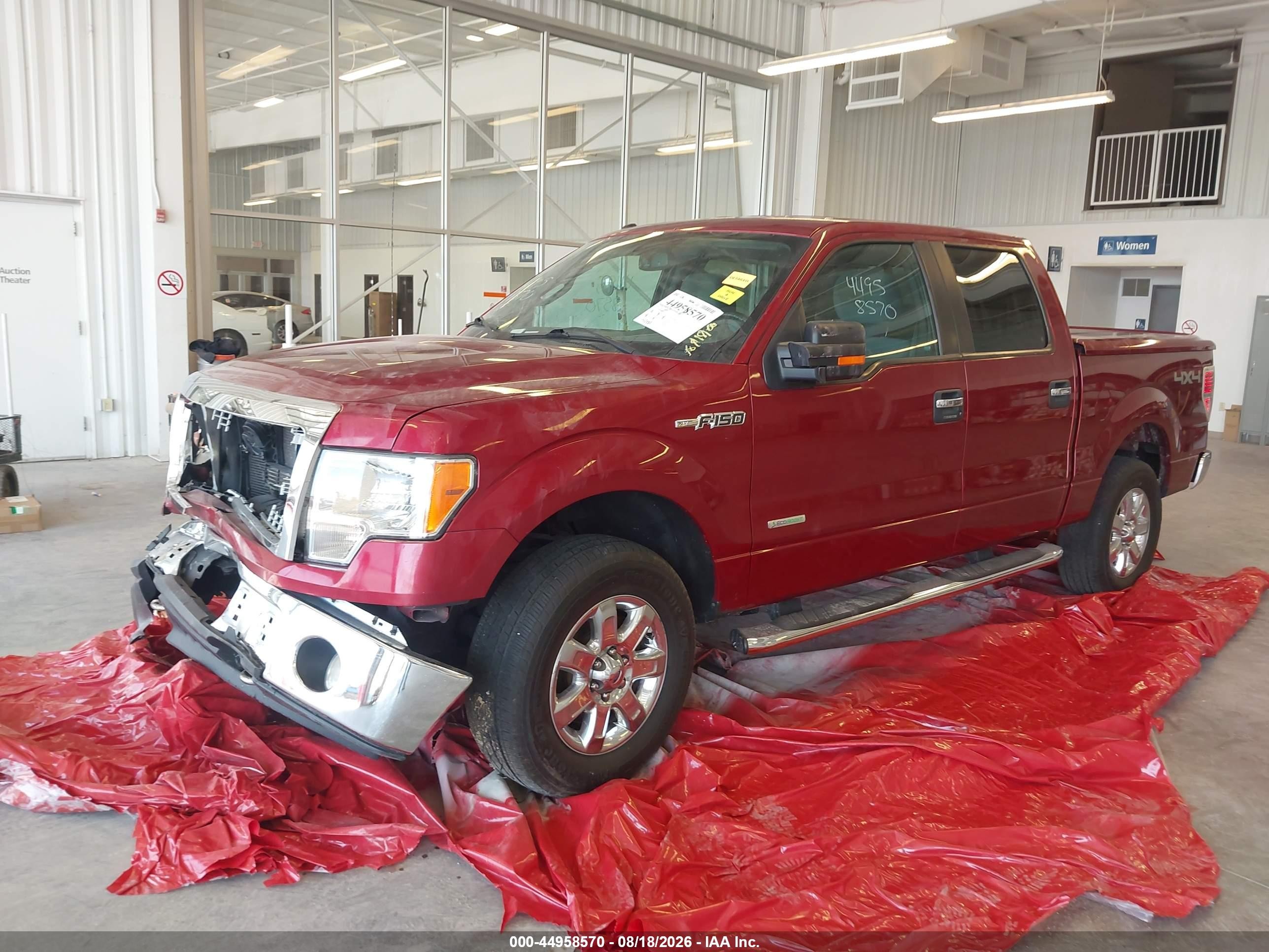 2013 Ford F-150 Xlt Red vin: 1FTFW1ET6DFD03420