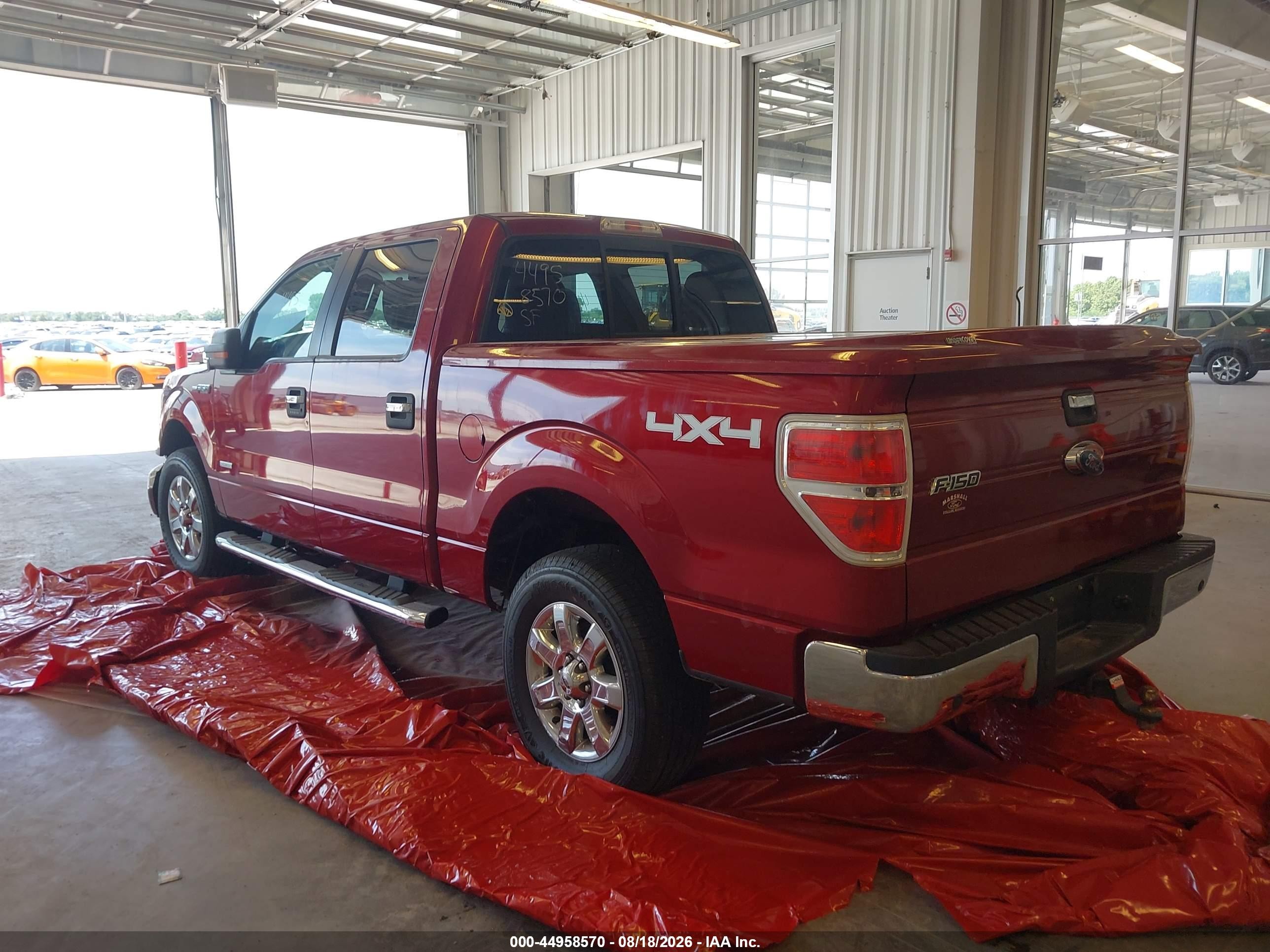 2013 Ford F-150 Xlt Red vin: 1FTFW1ET6DFD03420