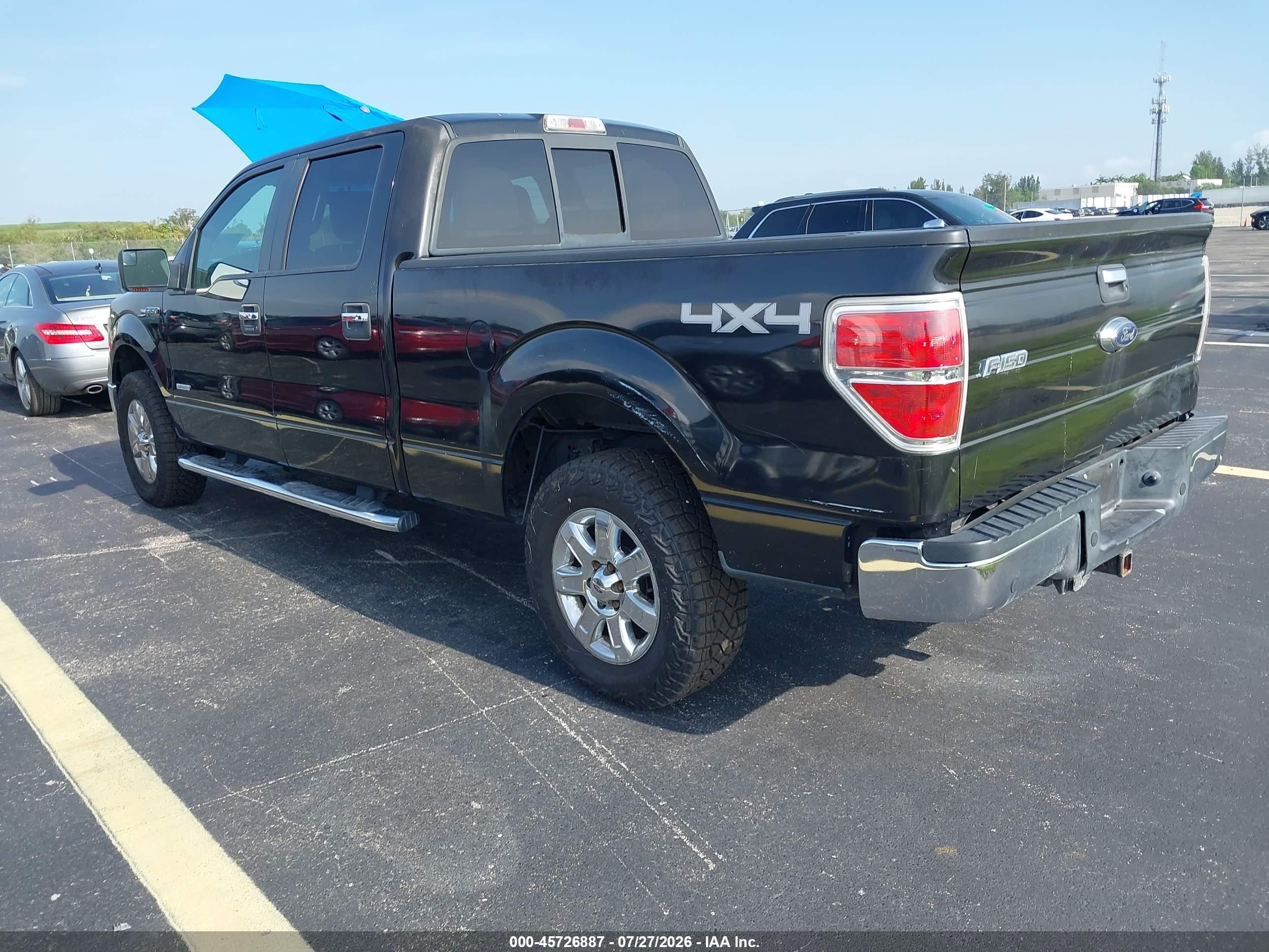 2013 Ford F-150 Xlt Black vin: 1FTFW1ET6DFD78098