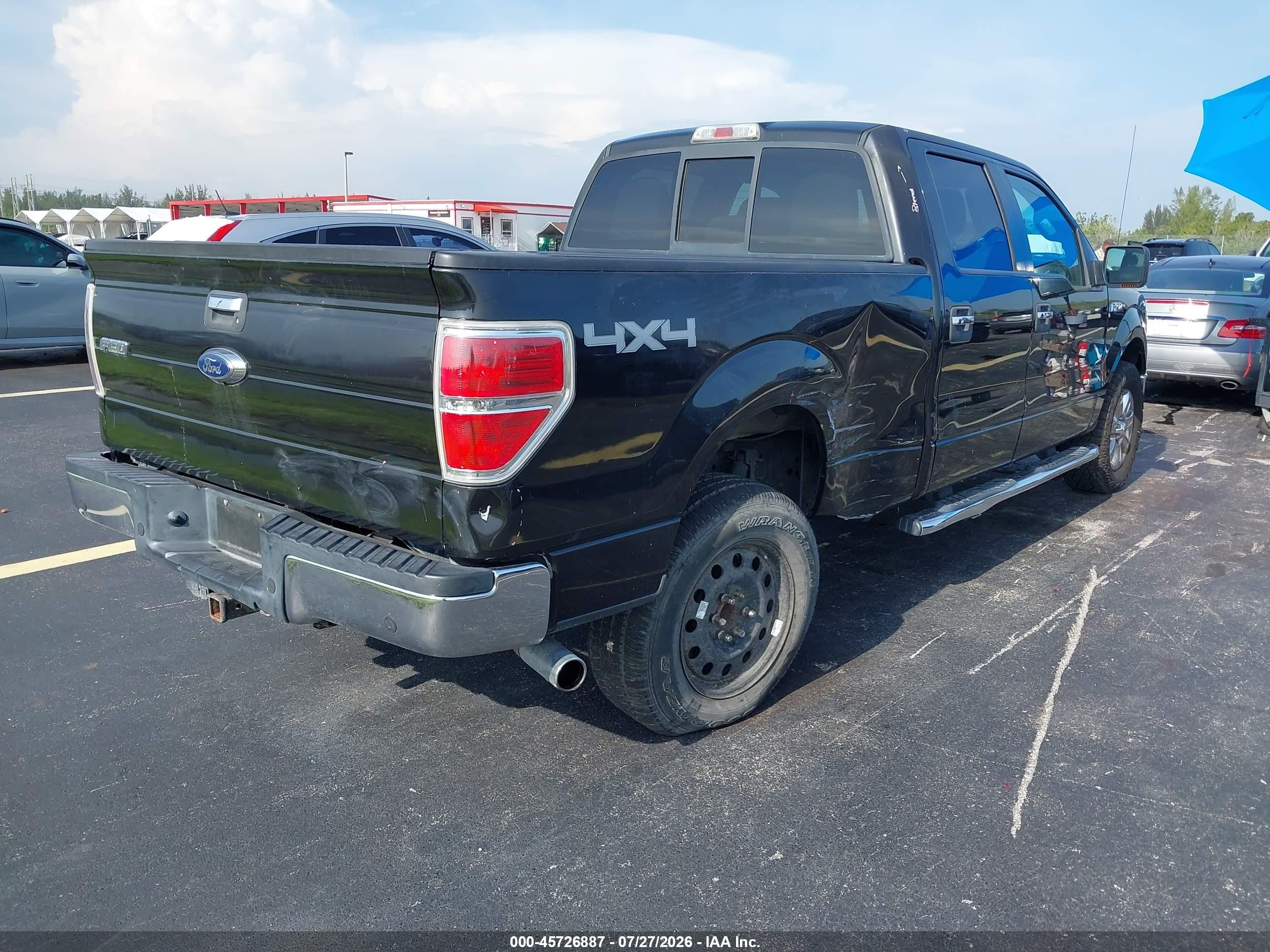 2013 Ford F-150 Xlt Black vin: 1FTFW1ET6DFD78098