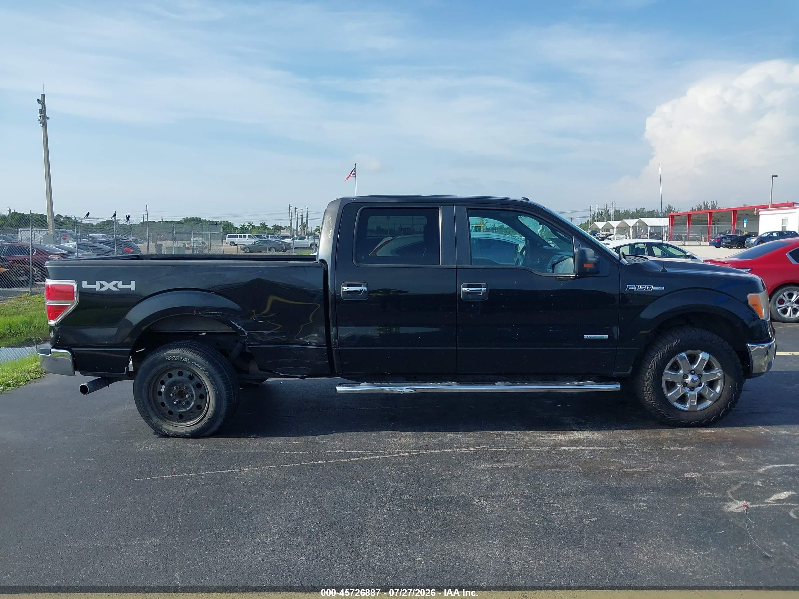 2013 Ford F-150 Xlt Black vin: 1FTFW1ET6DFD78098