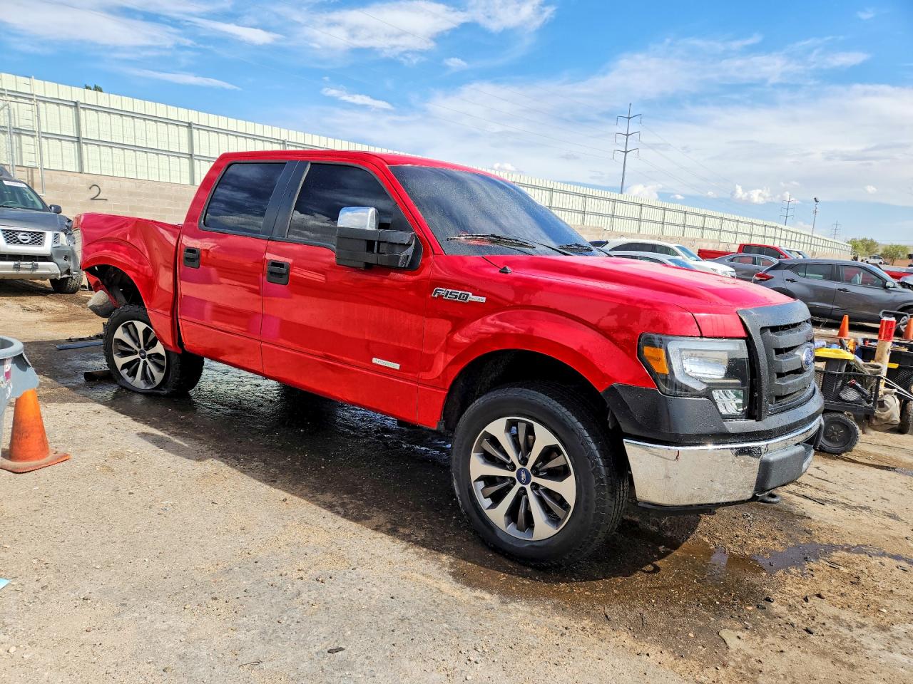 2013 Ford F150 Supercrew Red vin: 1FTFW1ET6DKD46291