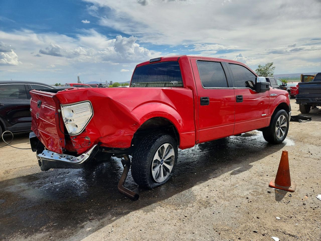2013 Ford F150 Supercrew Red vin: 1FTFW1ET6DKD46291
