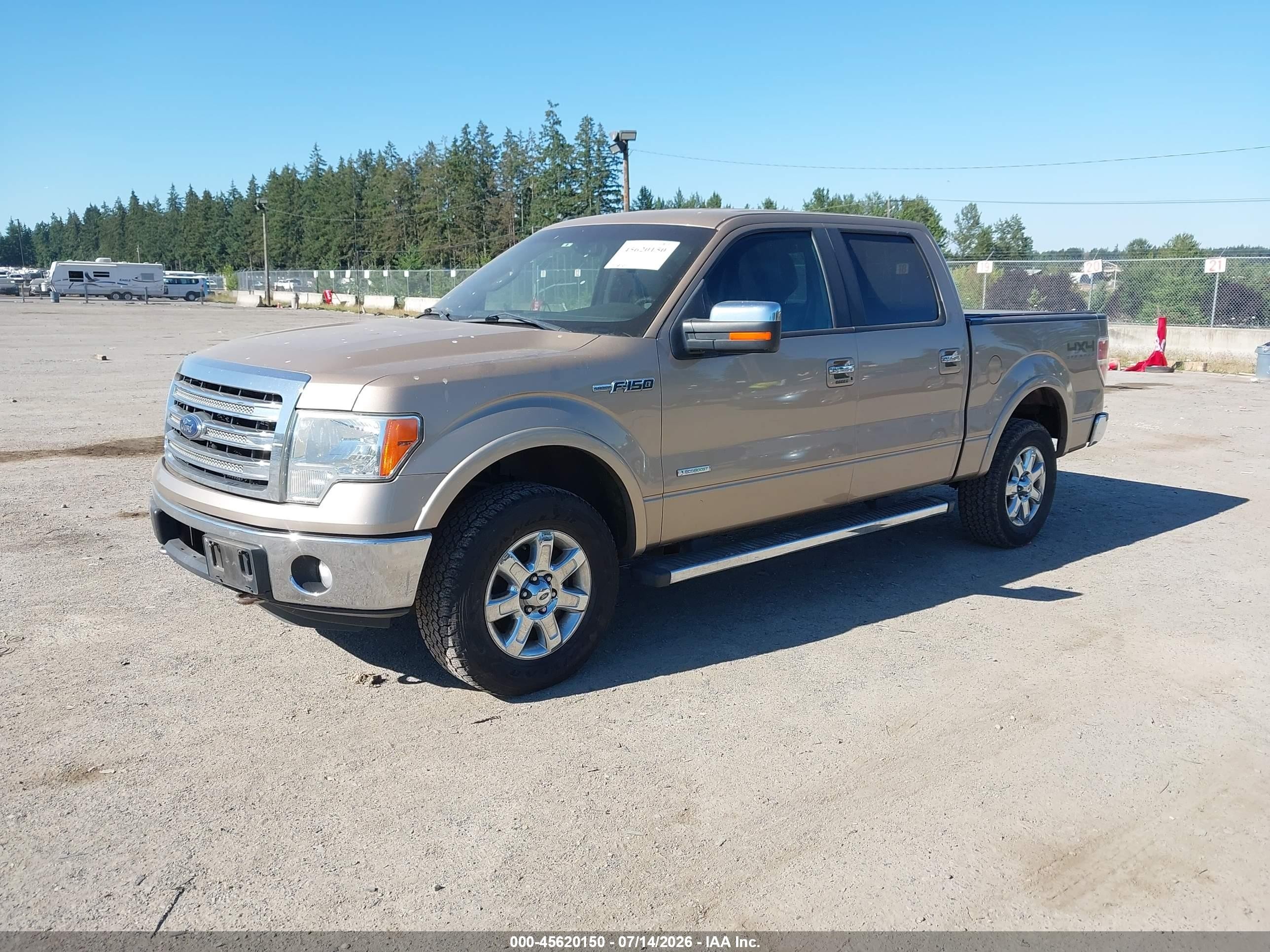 2013 Ford F-150 Lariat Золотой vin: 1FTFW1ET6DKE05310