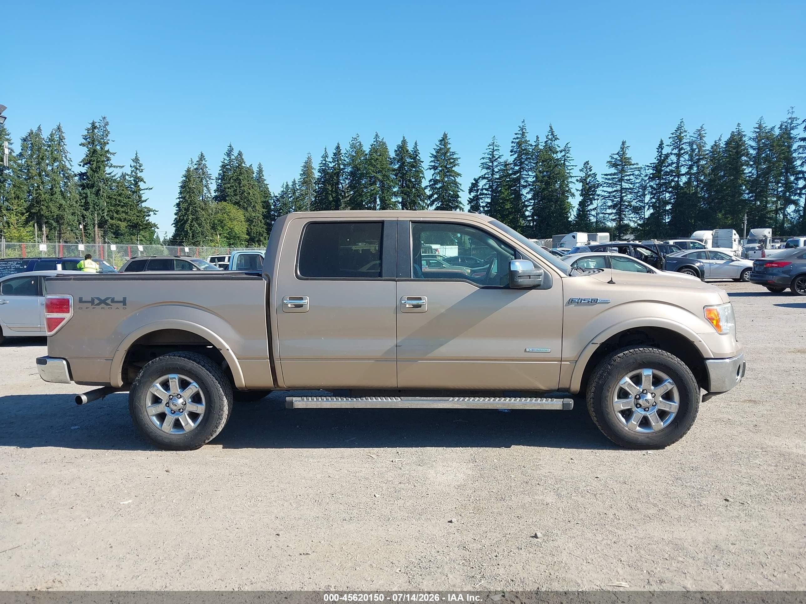 2013 Ford F-150 Lariat Золотой vin: 1FTFW1ET6DKE05310