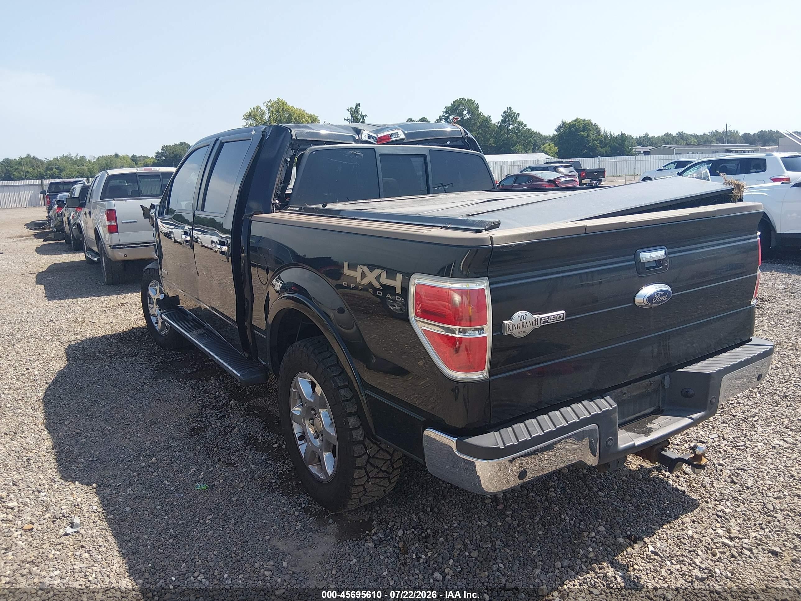 2013 Ford F-150 King Ranch Black vin: 1FTFW1ET6DKE32166