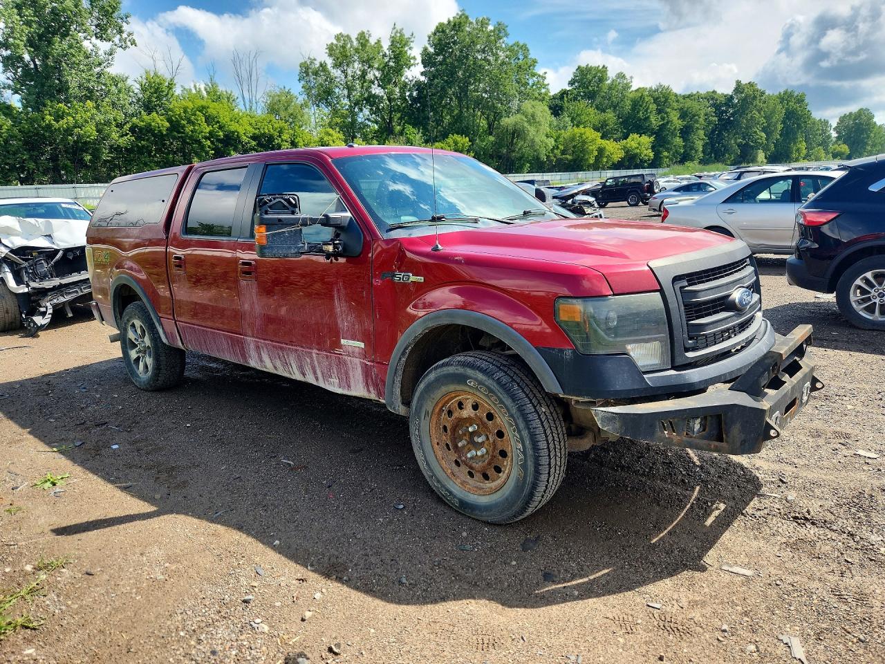 2013 Ford F150 Supercrew Red vin: 1FTFW1ET6DKE86373