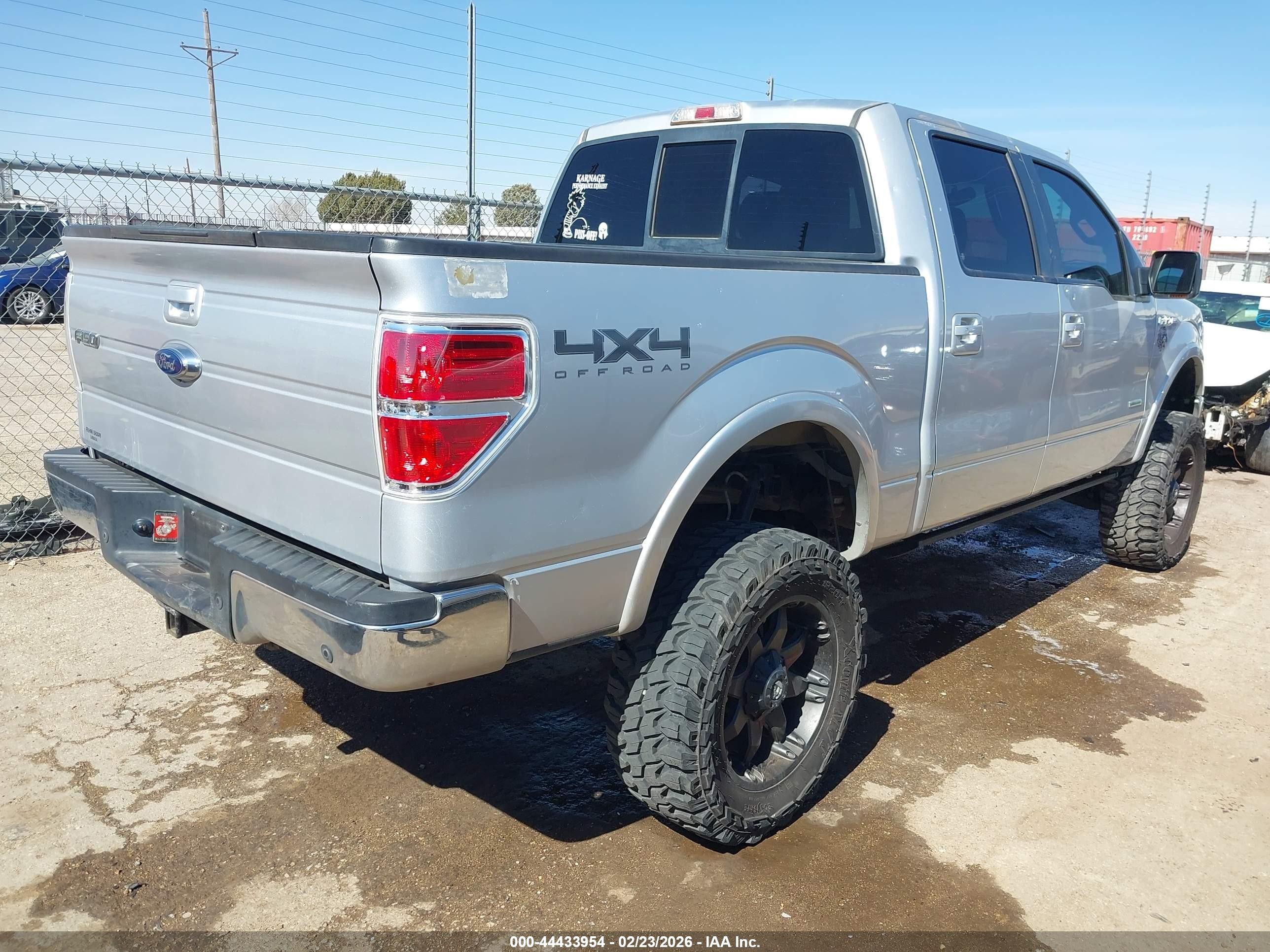 2013 Ford F-150 Lariat Серебряный vin: 1FTFW1ET6DKF65154