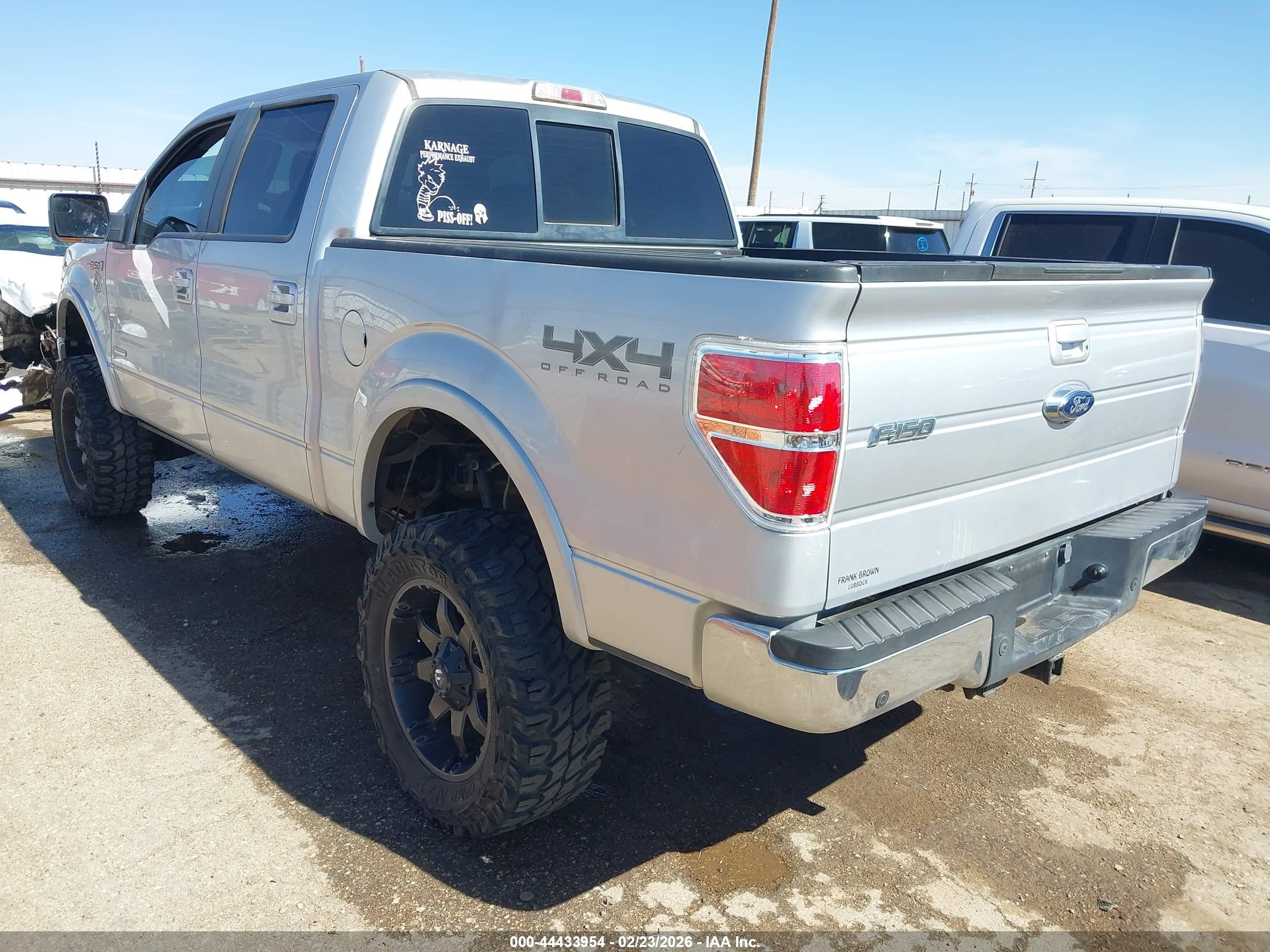 2013 Ford F-150 Lariat Серебряный vin: 1FTFW1ET6DKF65154
