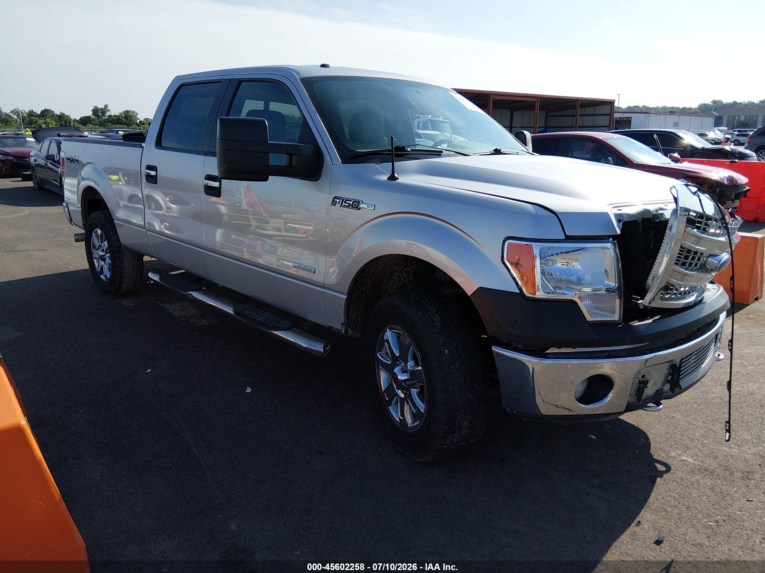 2014 Ford F-150 Xlt Silver vin: 1FTFW1ET6EFA10036