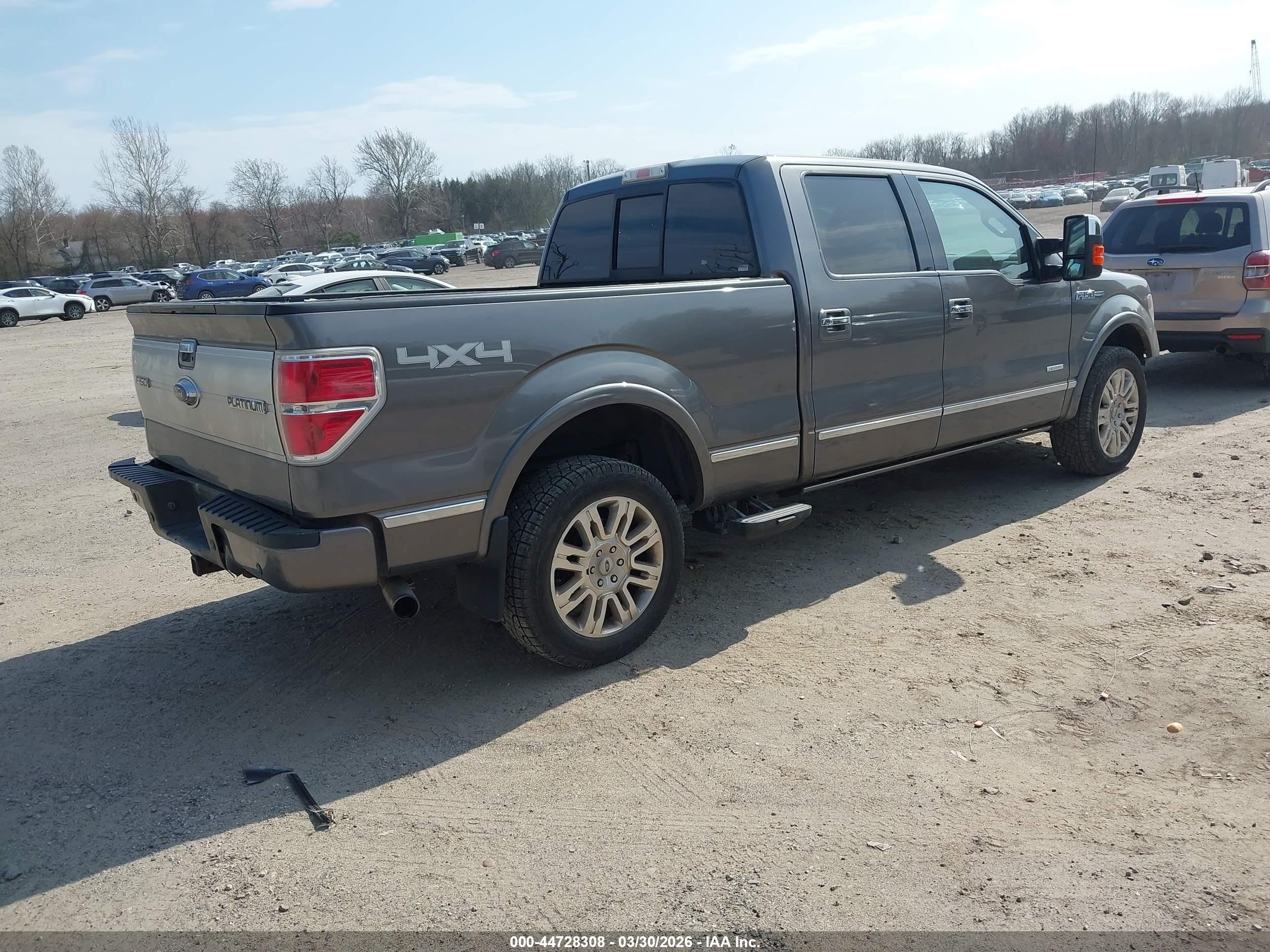 2014 Ford F-150 Platinum Gray vin: 1FTFW1ET6EFA49404