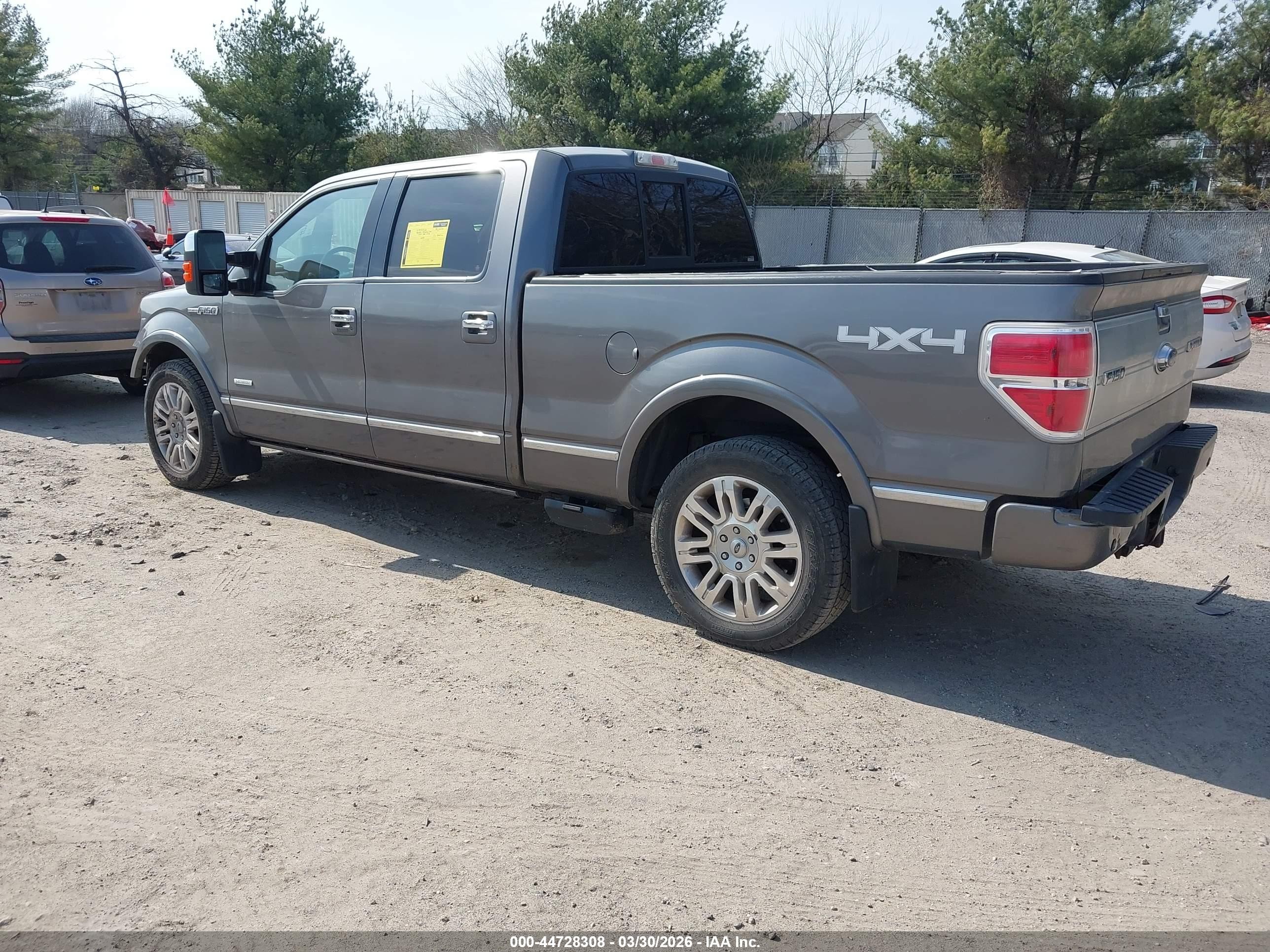 2014 Ford F-150 Platinum Gray vin: 1FTFW1ET6EFA49404