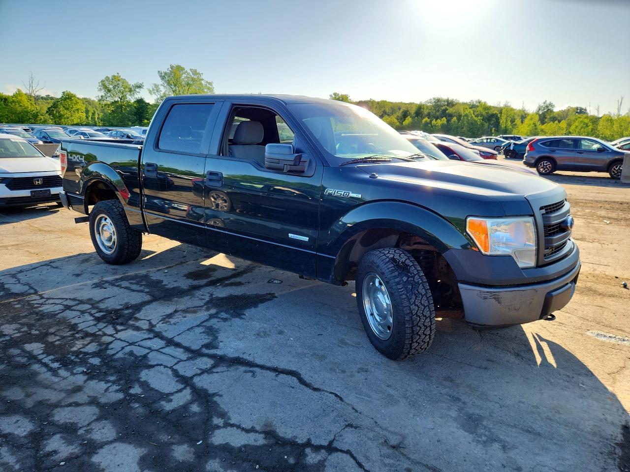 2014 Ford F150 Supercrew Green vin: 1FTFW1ET6EKG11048