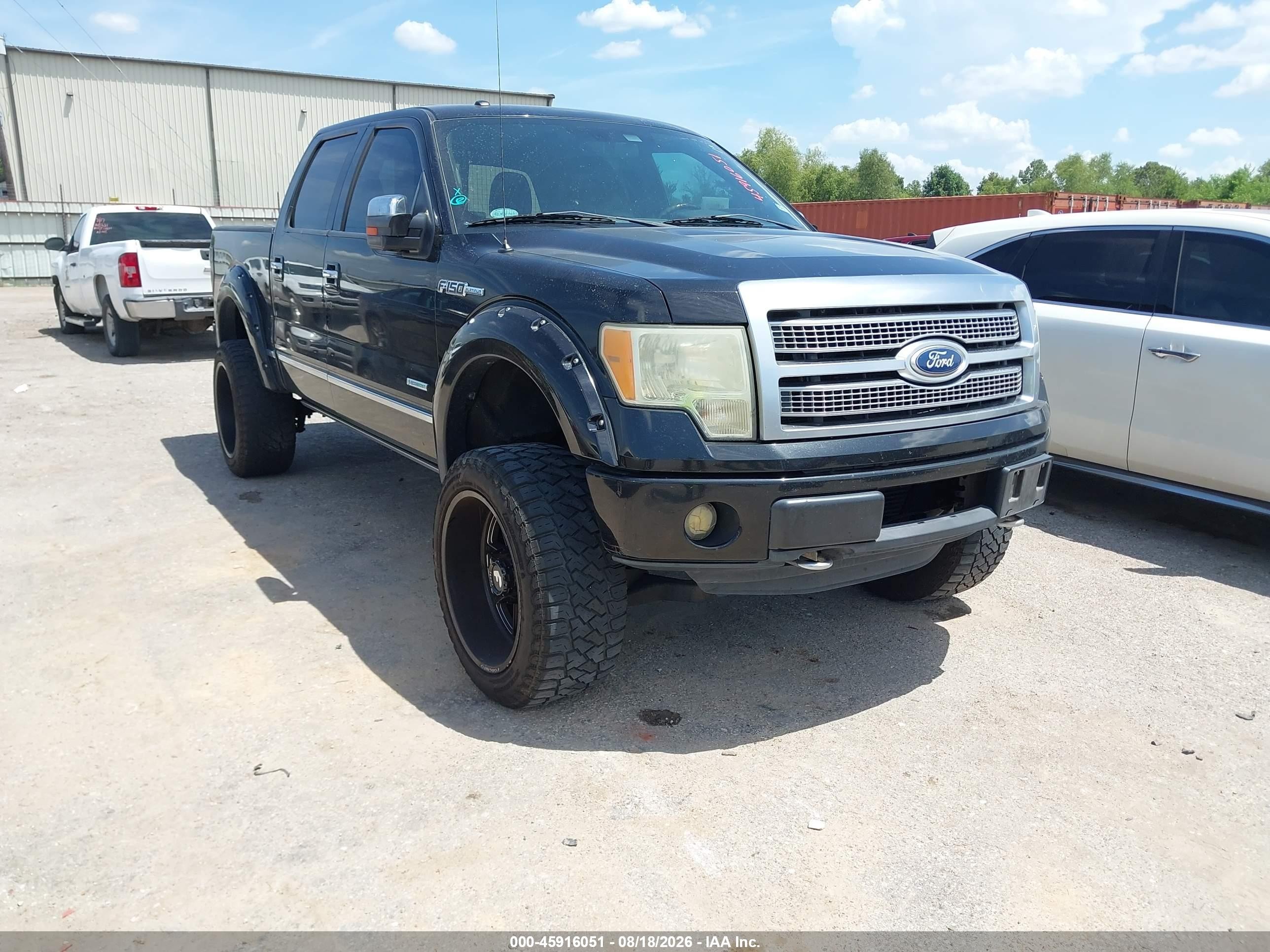 2011 Ford F-150 Platinum Черный vin: 1FTFW1ET7BFA60861