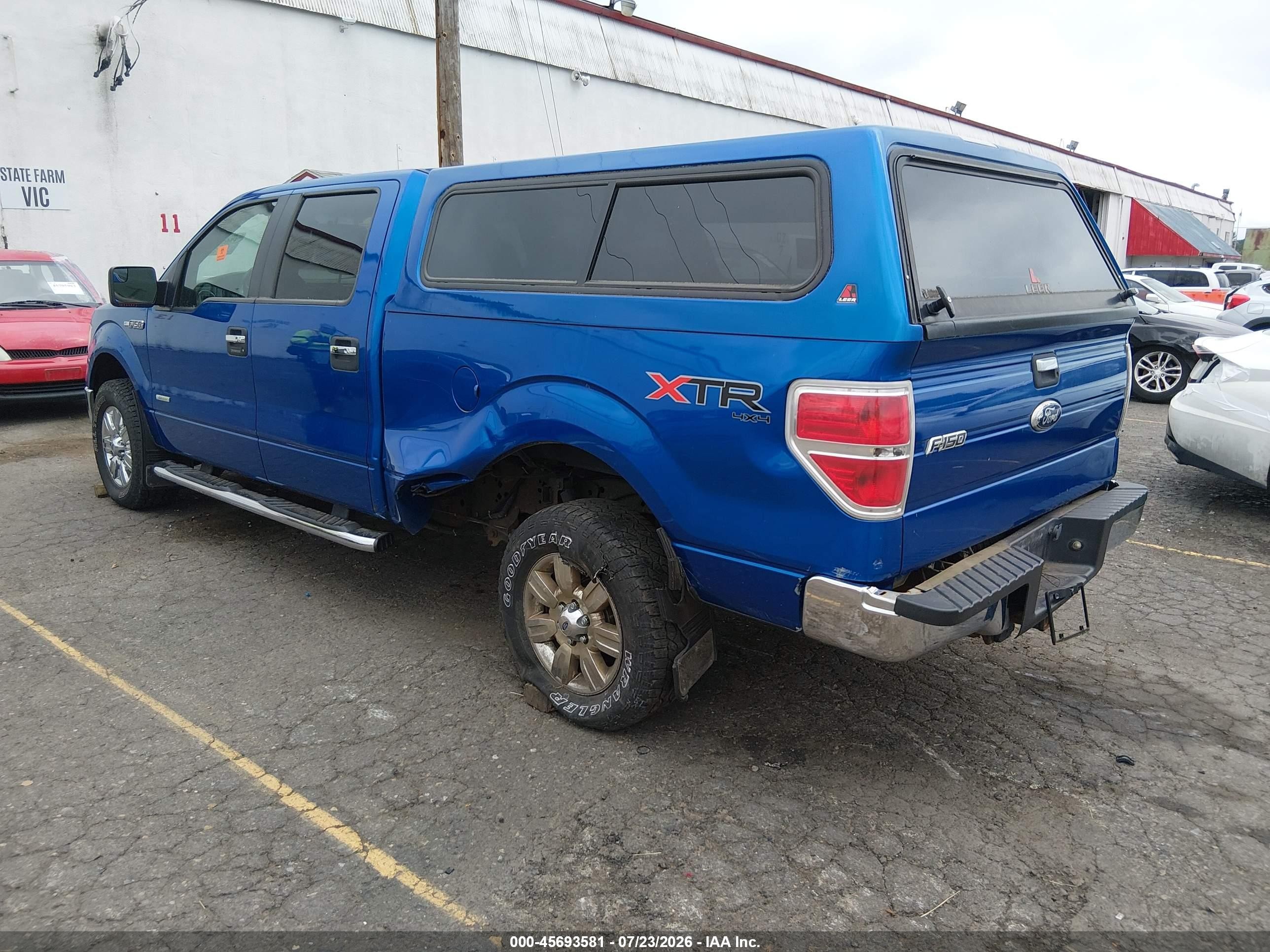 2011 Ford F-150 Xlt Blue vin: 1FTFW1ET7BFB67439