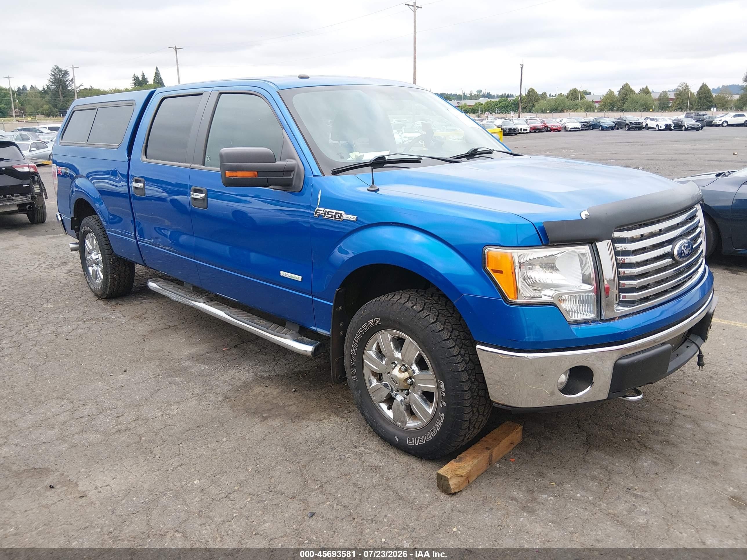 2011 Ford F-150 Xlt Blue vin: 1FTFW1ET7BFB67439