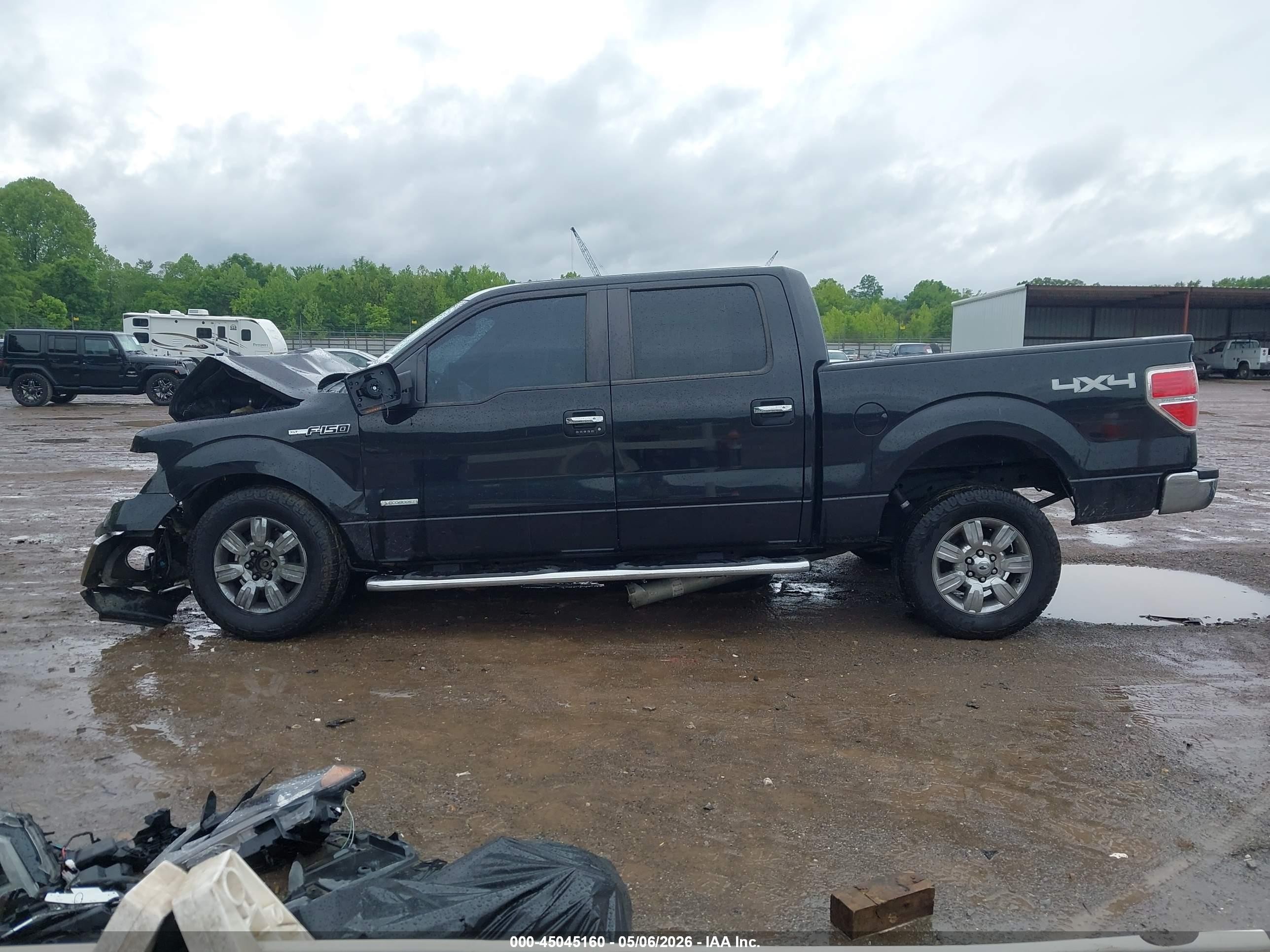 2011 Ford F-150 Xlt Black vin: 1FTFW1ET7BFB76397